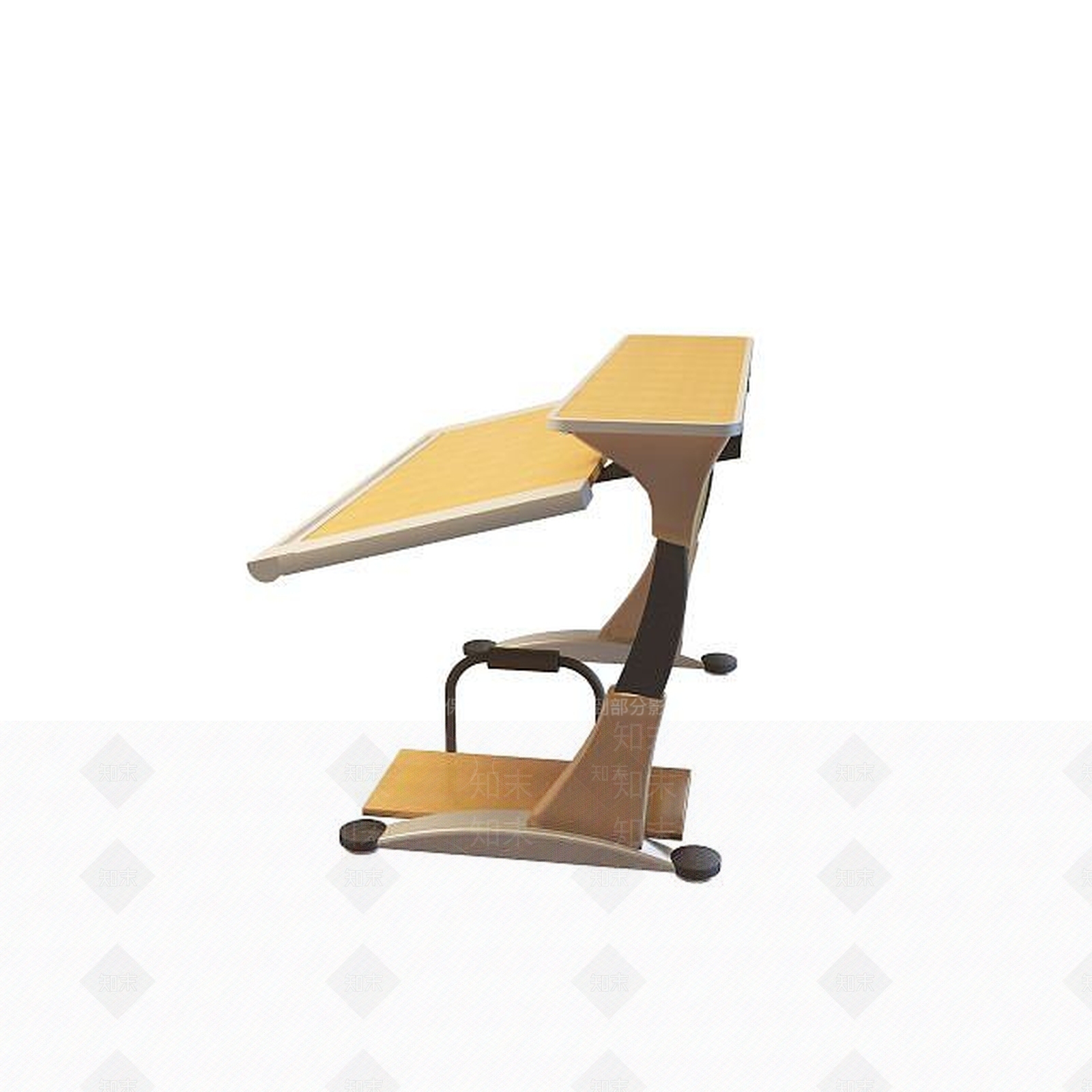 现代简约电脑桌3D模型下载【ID:1195472276】