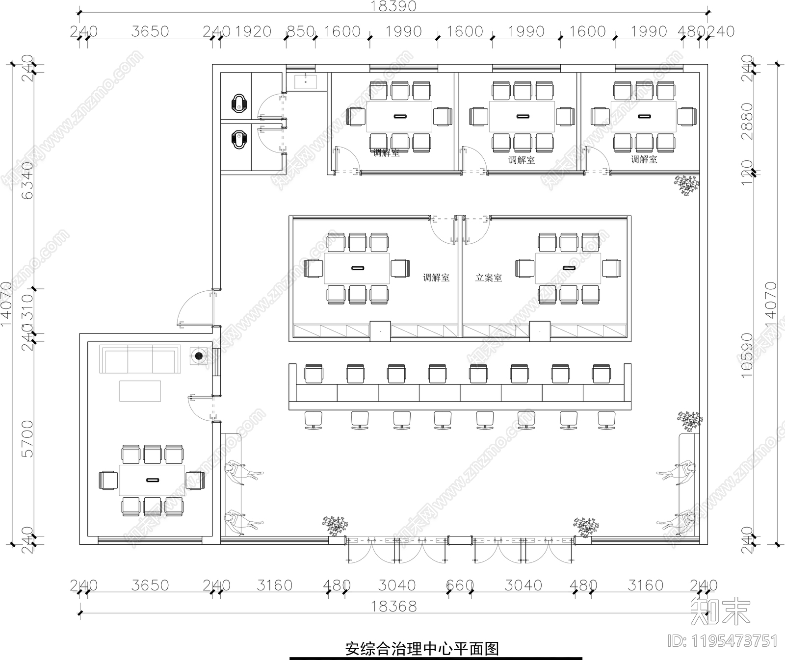 现代服务中心施工图下载【ID:1195473751】