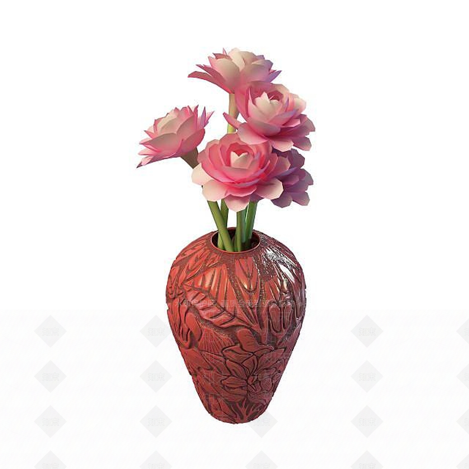 现代雕花陈设品3D模型下载【ID:1195475683】