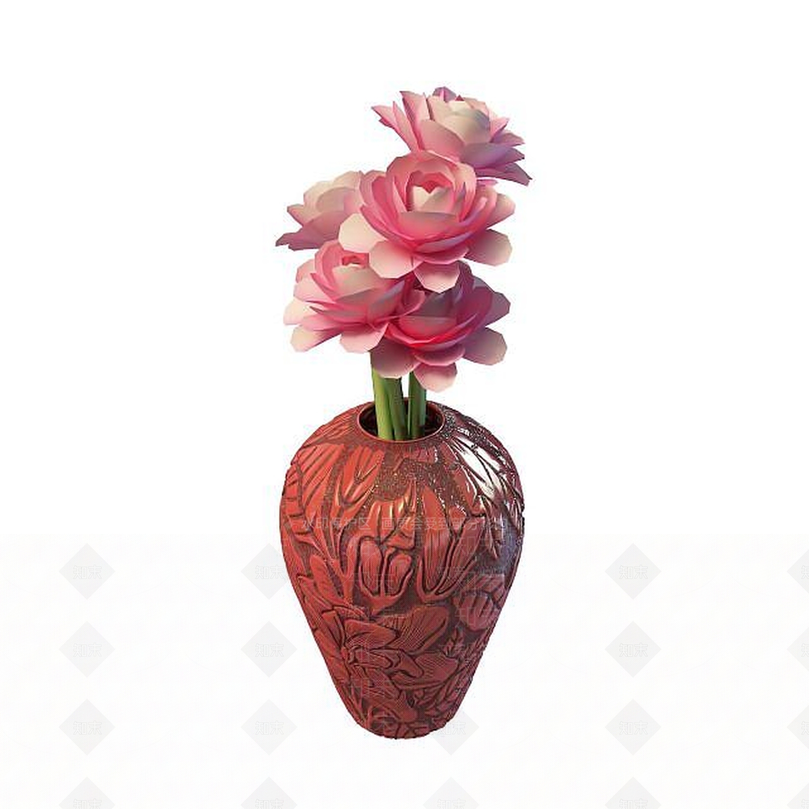 现代雕花陈设品3D模型下载【ID:1195475683】