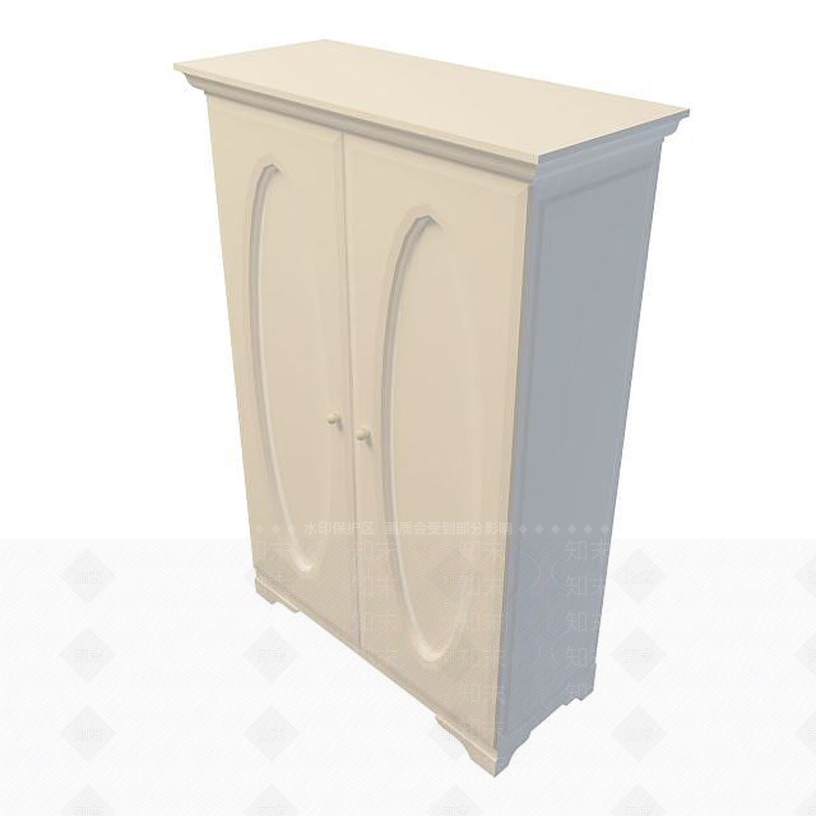 现代简约衣柜3D模型下载【ID:1195476209】