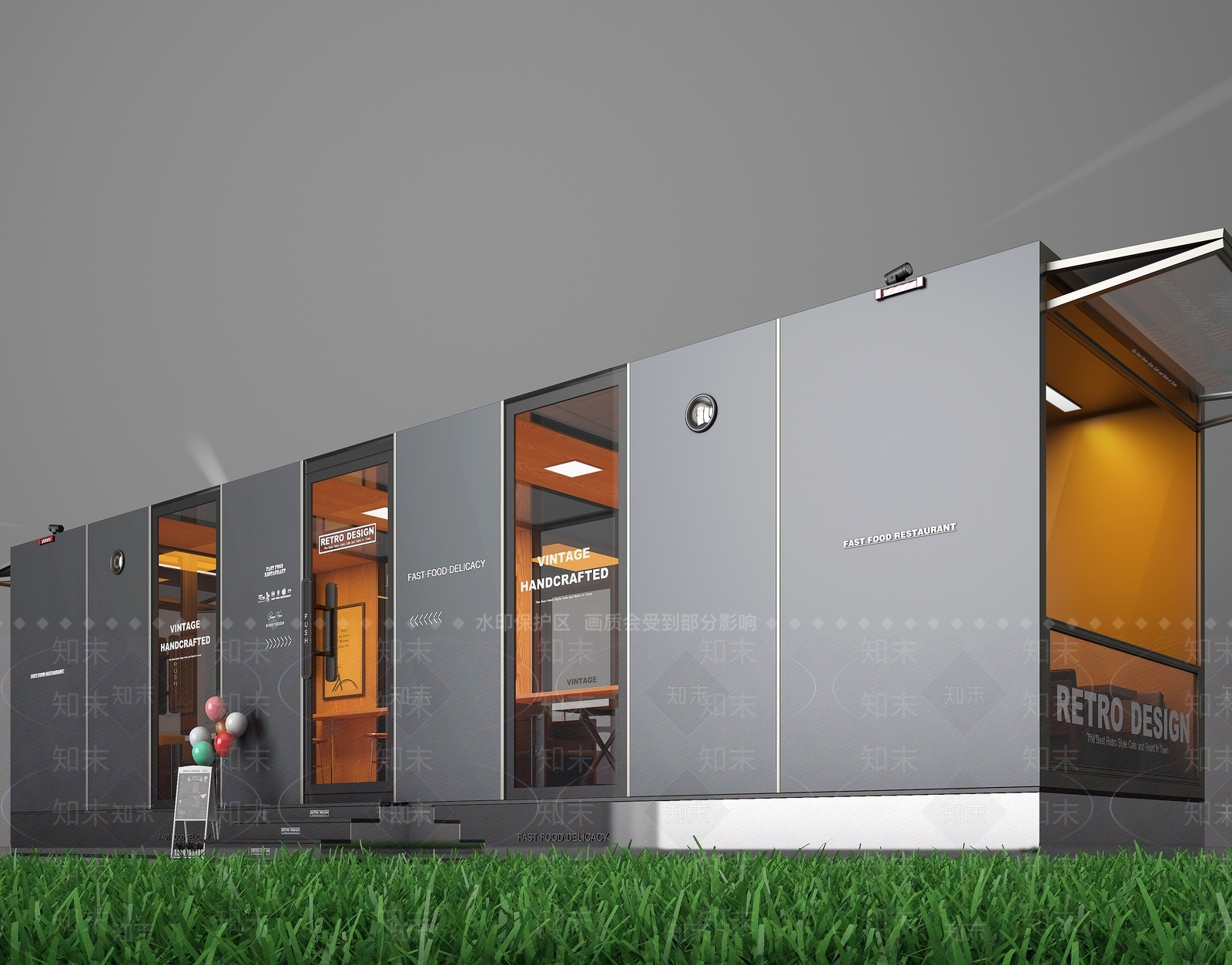 现代移动房3D模型下载【ID:1195476516】