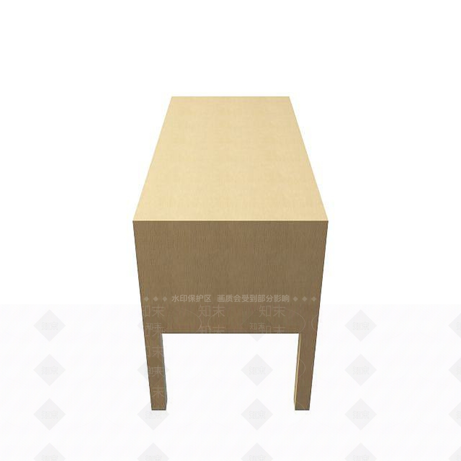 现代长方形办公桌3D模型下载【ID:1195476754】