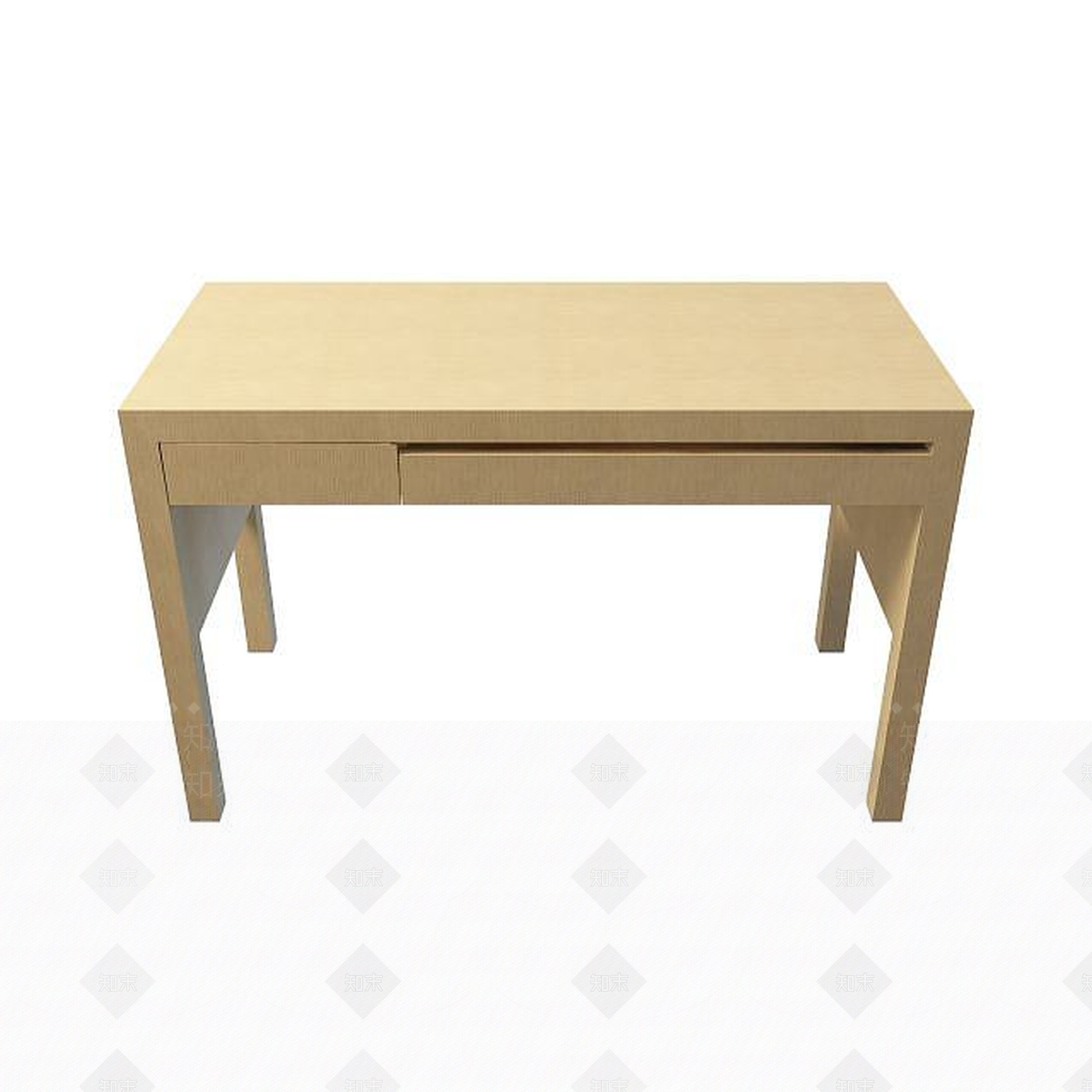 现代长方形办公桌3D模型下载【ID:1195476754】