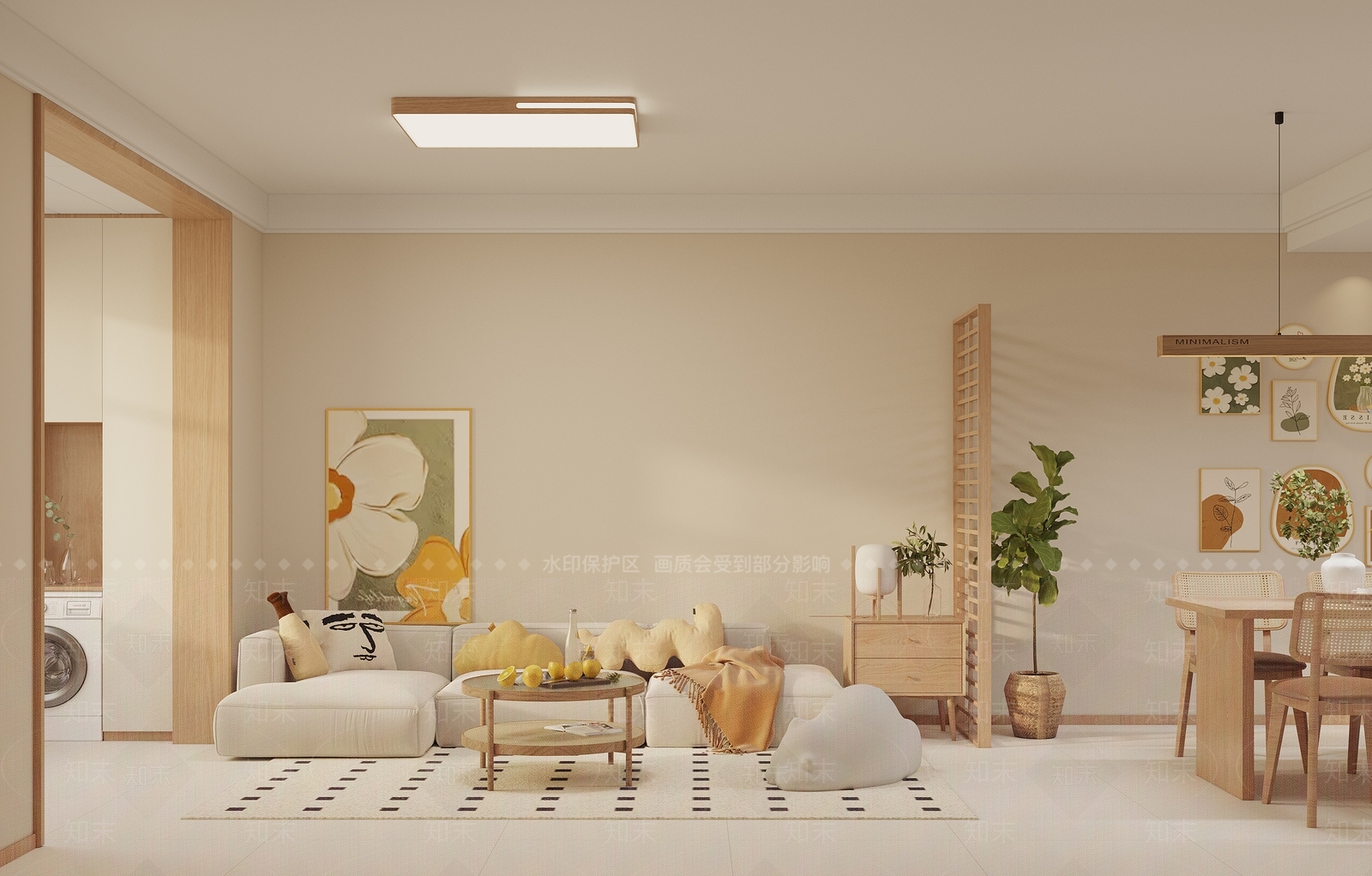 组合式餐边柜餐边柜3D模型下载【ID:1227490278】
