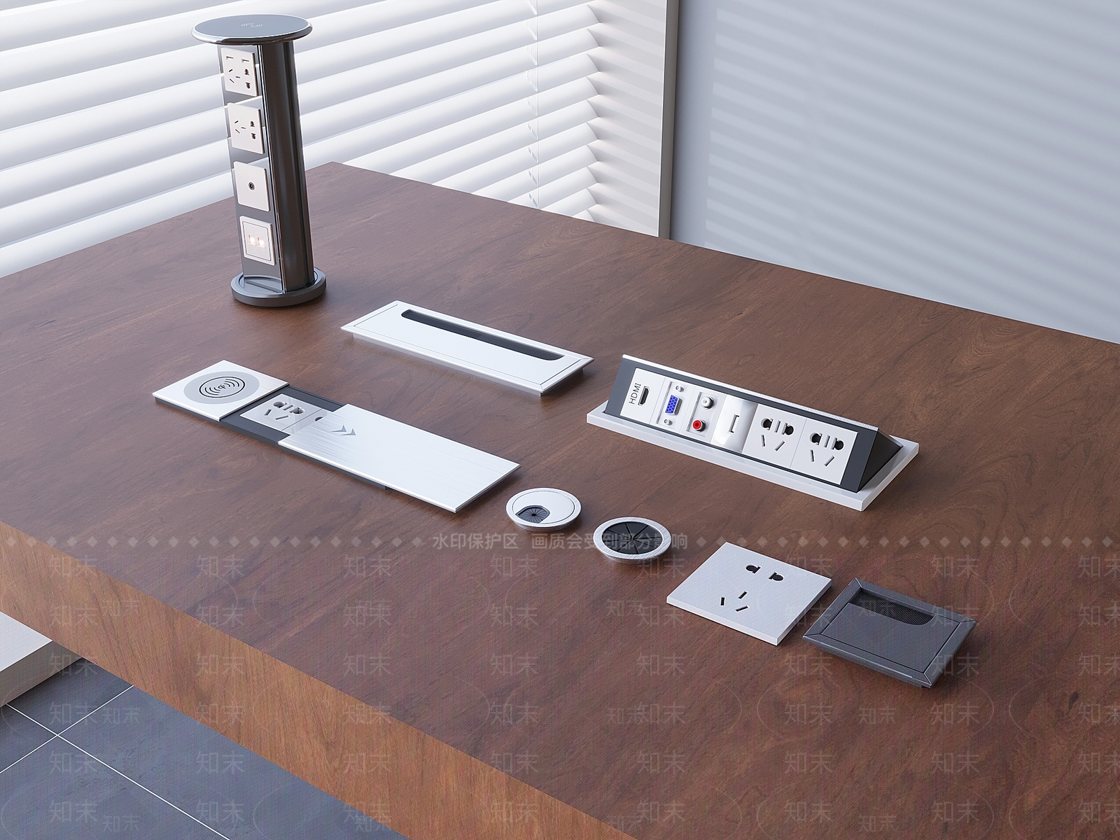 现代插座SU模型下载【ID:1195478236】