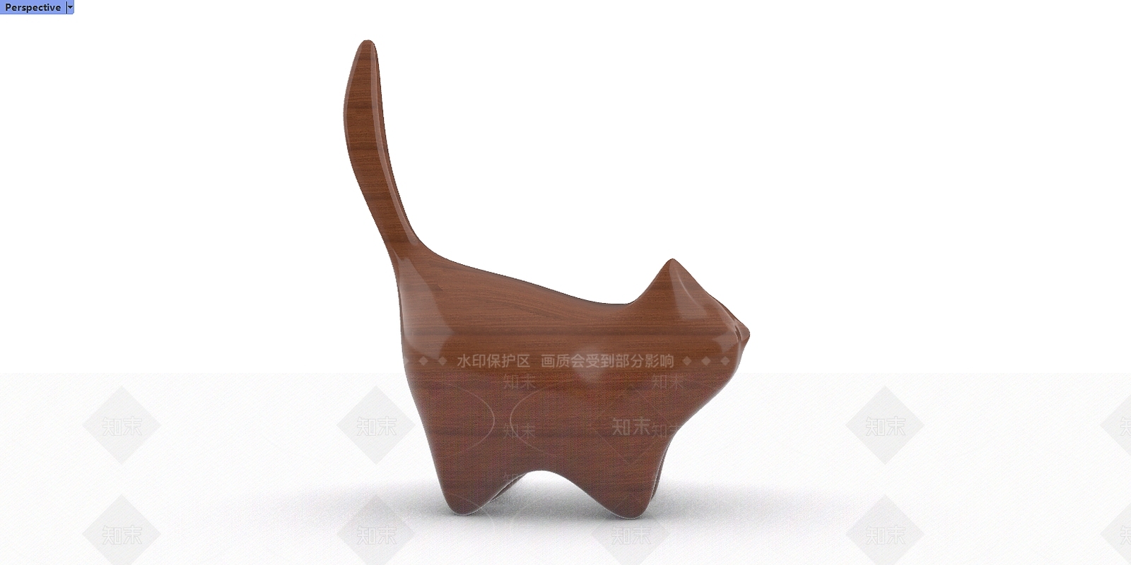 现代木艺猫3D模型下载【ID:1195481946】