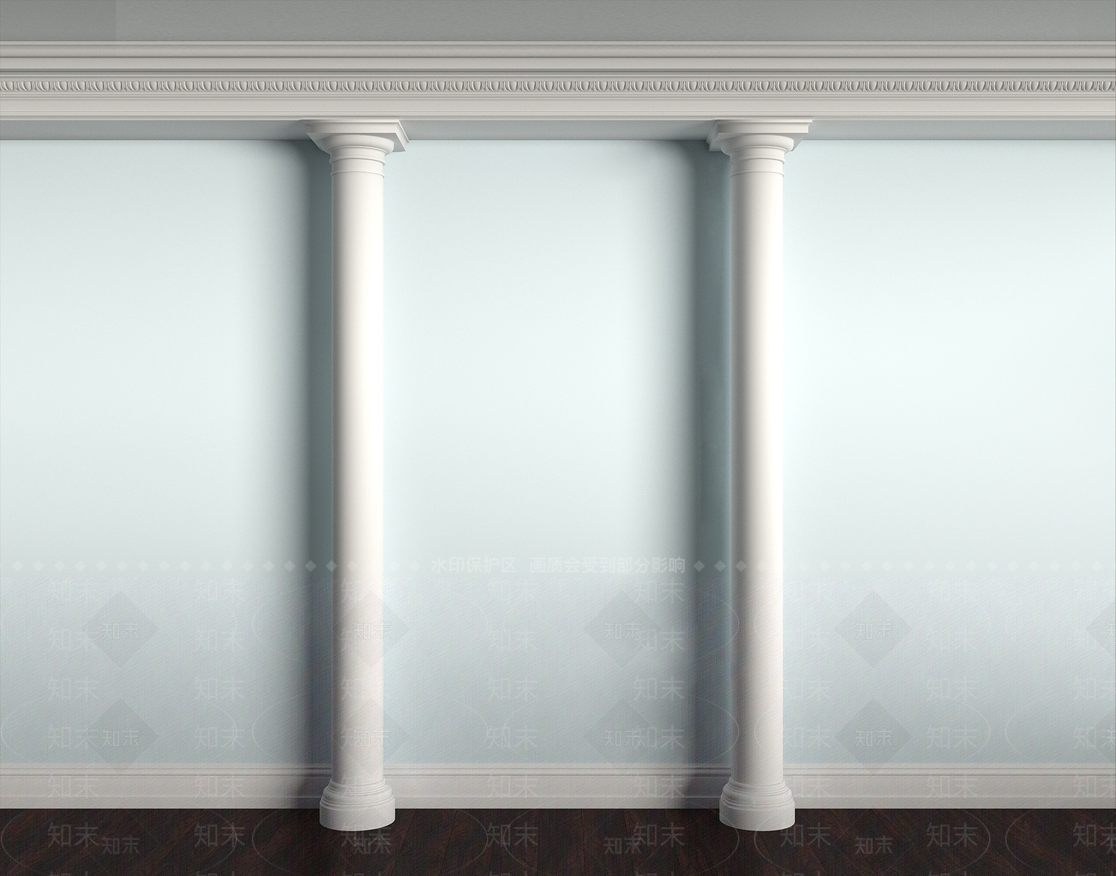 欧式古典欧式石膏罗马柱3D模型下载【ID:1195483592】