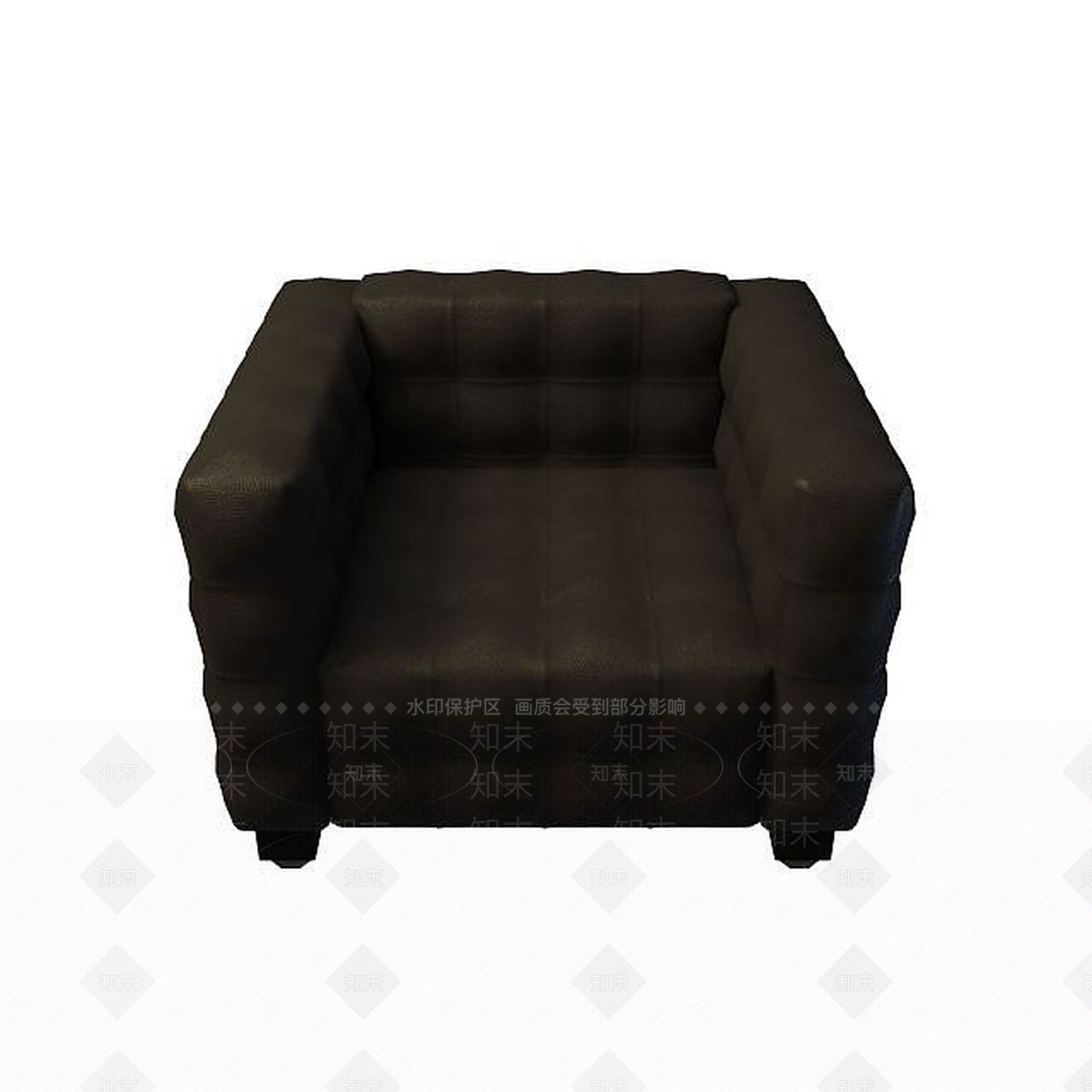 现代单人沙发3D模型下载【ID:1195483982】