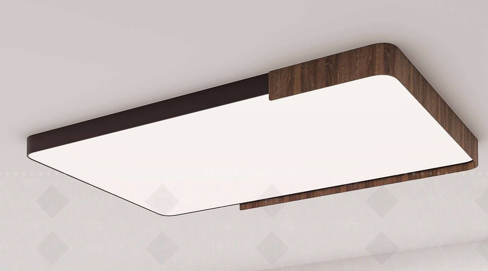 现代轻奢客厅吸顶灯3D模型下载【ID:1195484596】