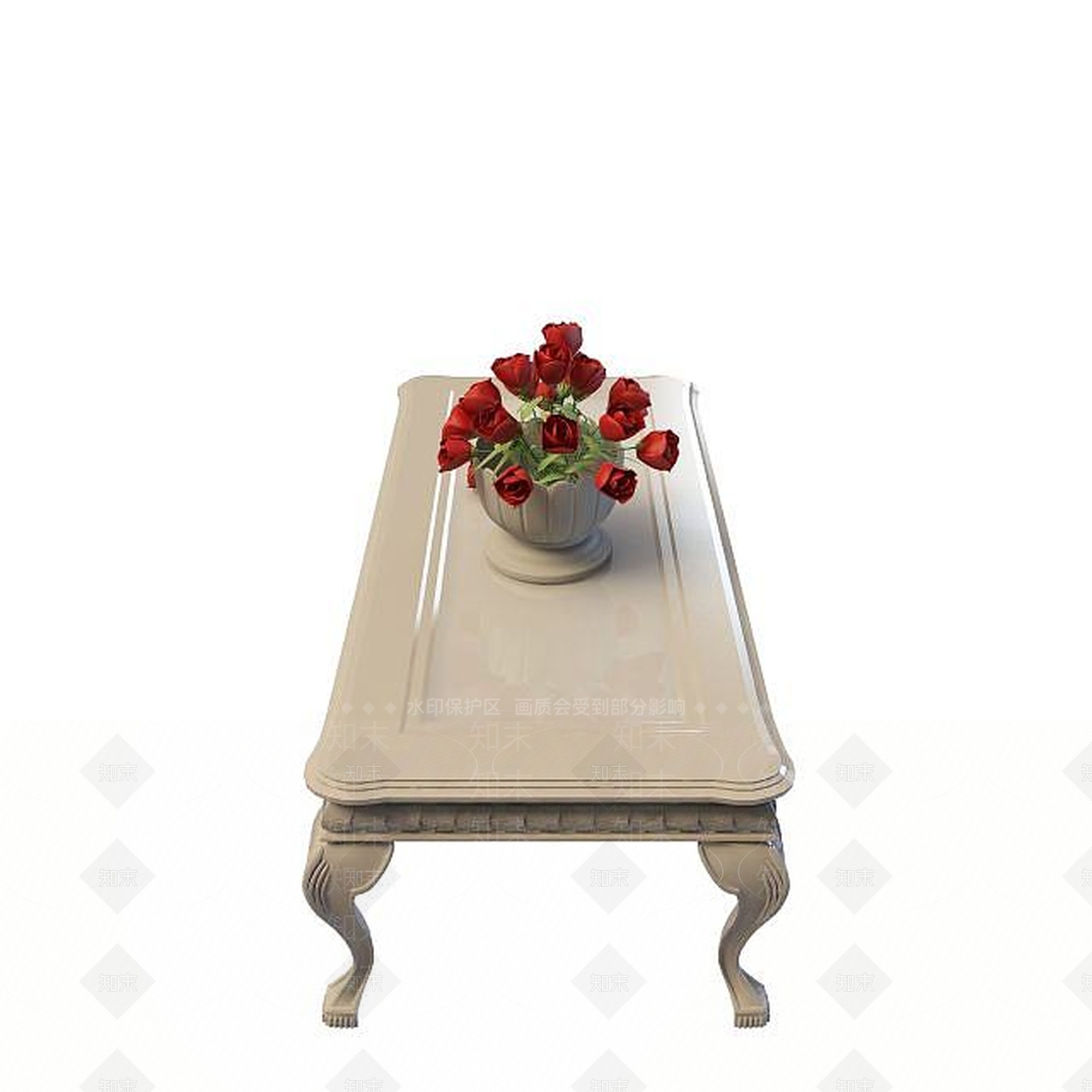 欧式古典欧式橡木客厅桌3D模型下载【ID:1195485948】