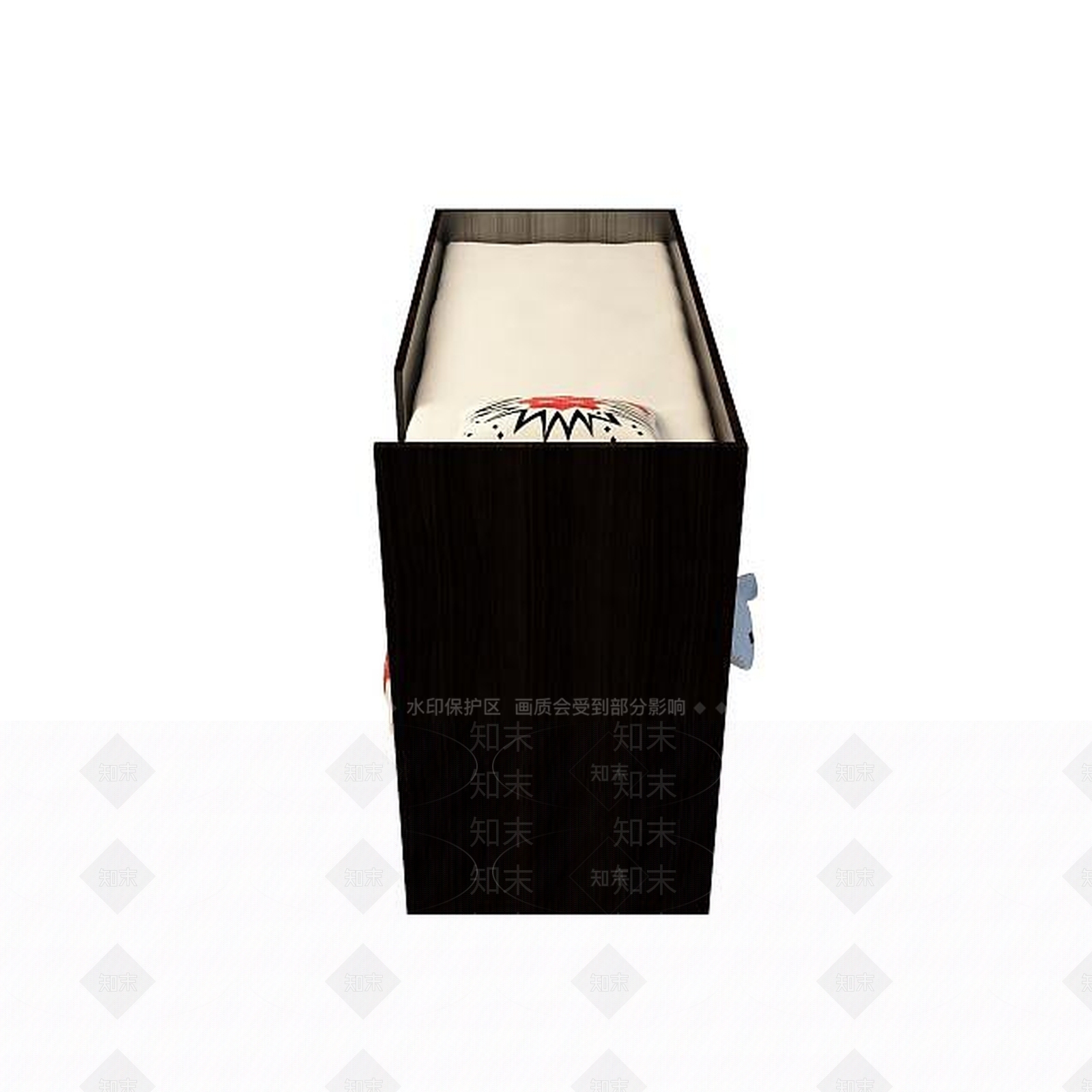 现代实木高低床3D模型下载【ID:1195486922】