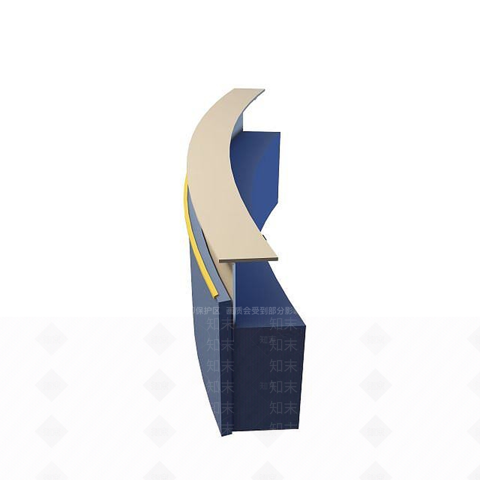 现代接待台3D模型下载【ID:1195487281】