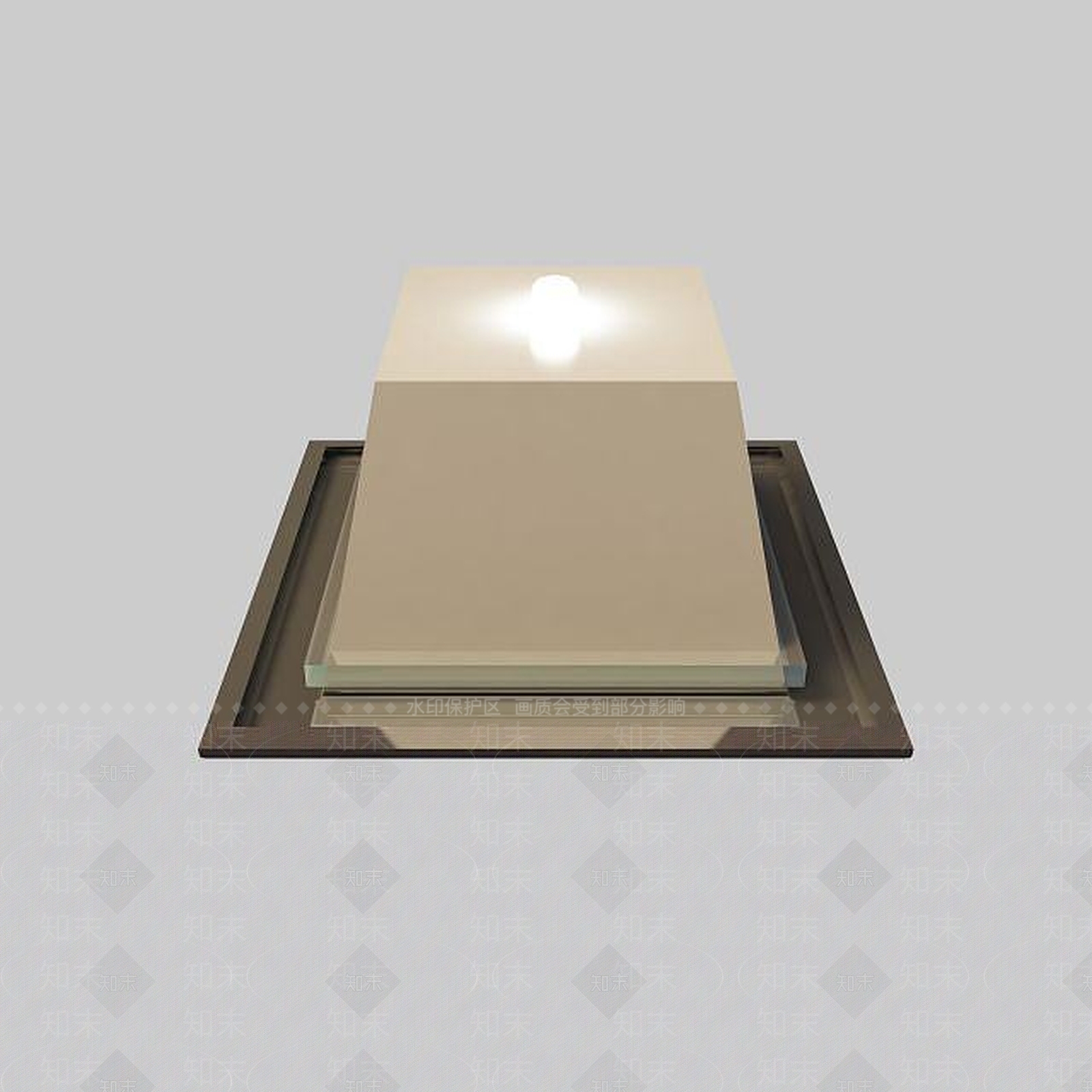 现代卧室吸顶灯3D模型下载【ID:1195487380】