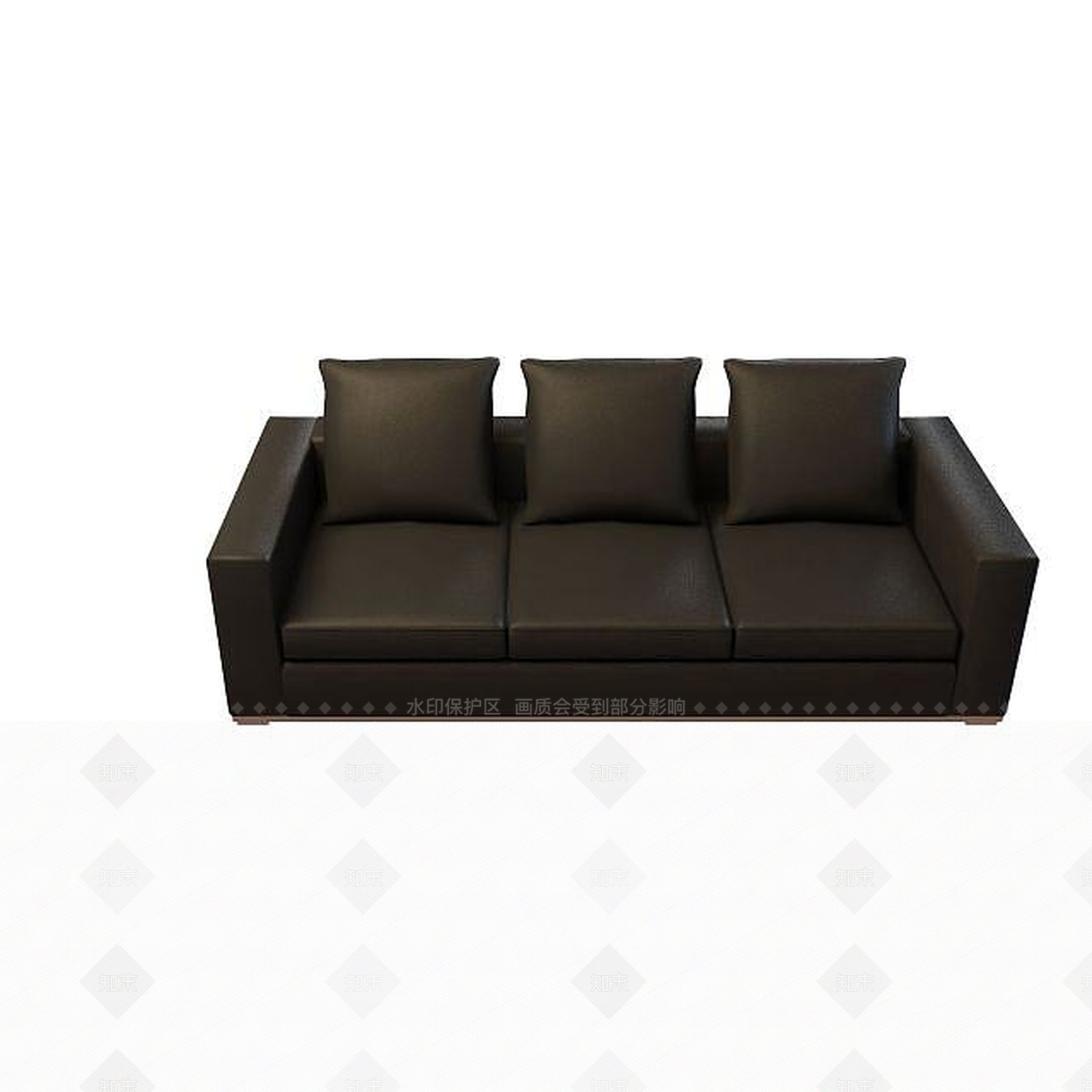 现代三人沙发3D模型下载【ID:1195487625】