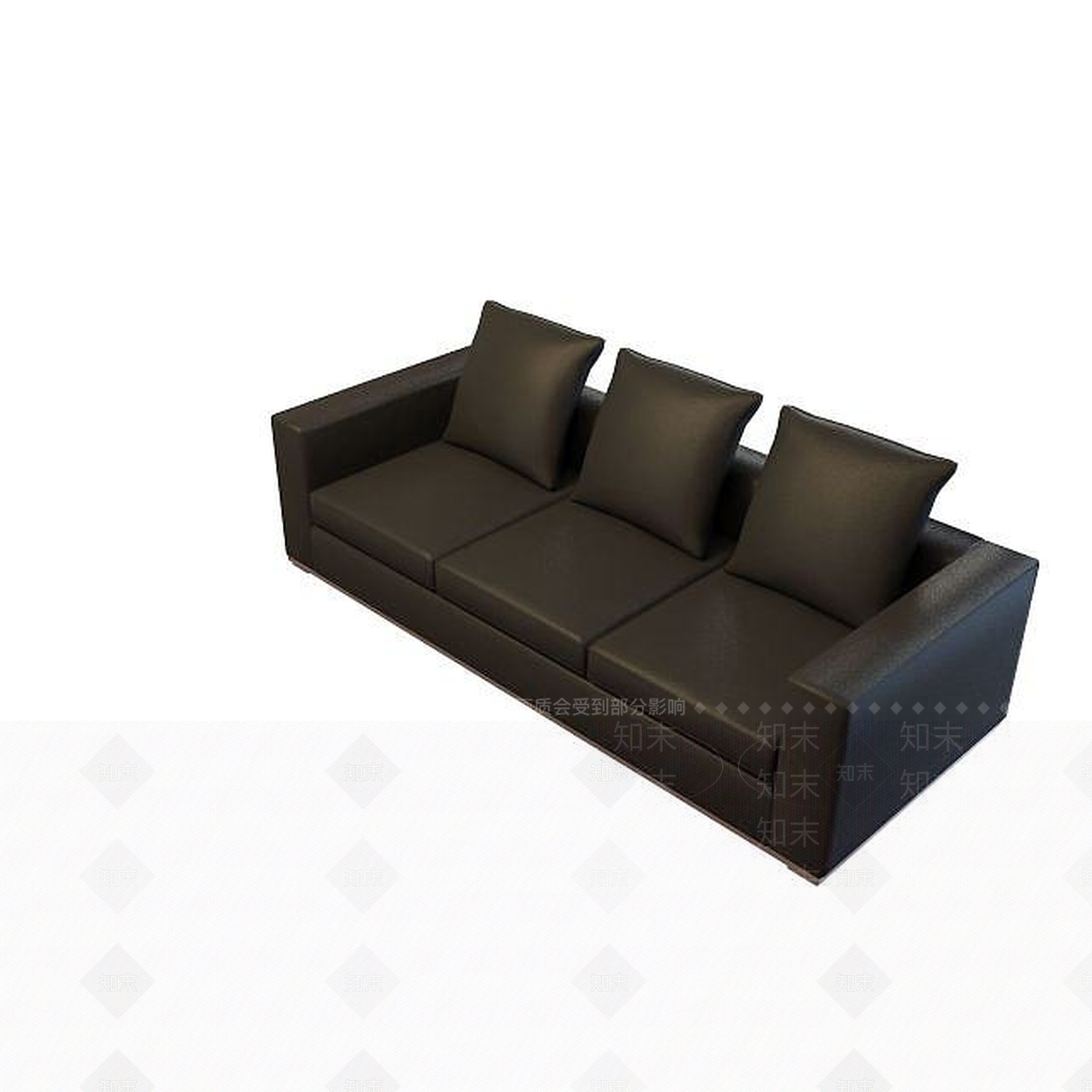 现代三人沙发3D模型下载【ID:1195487625】