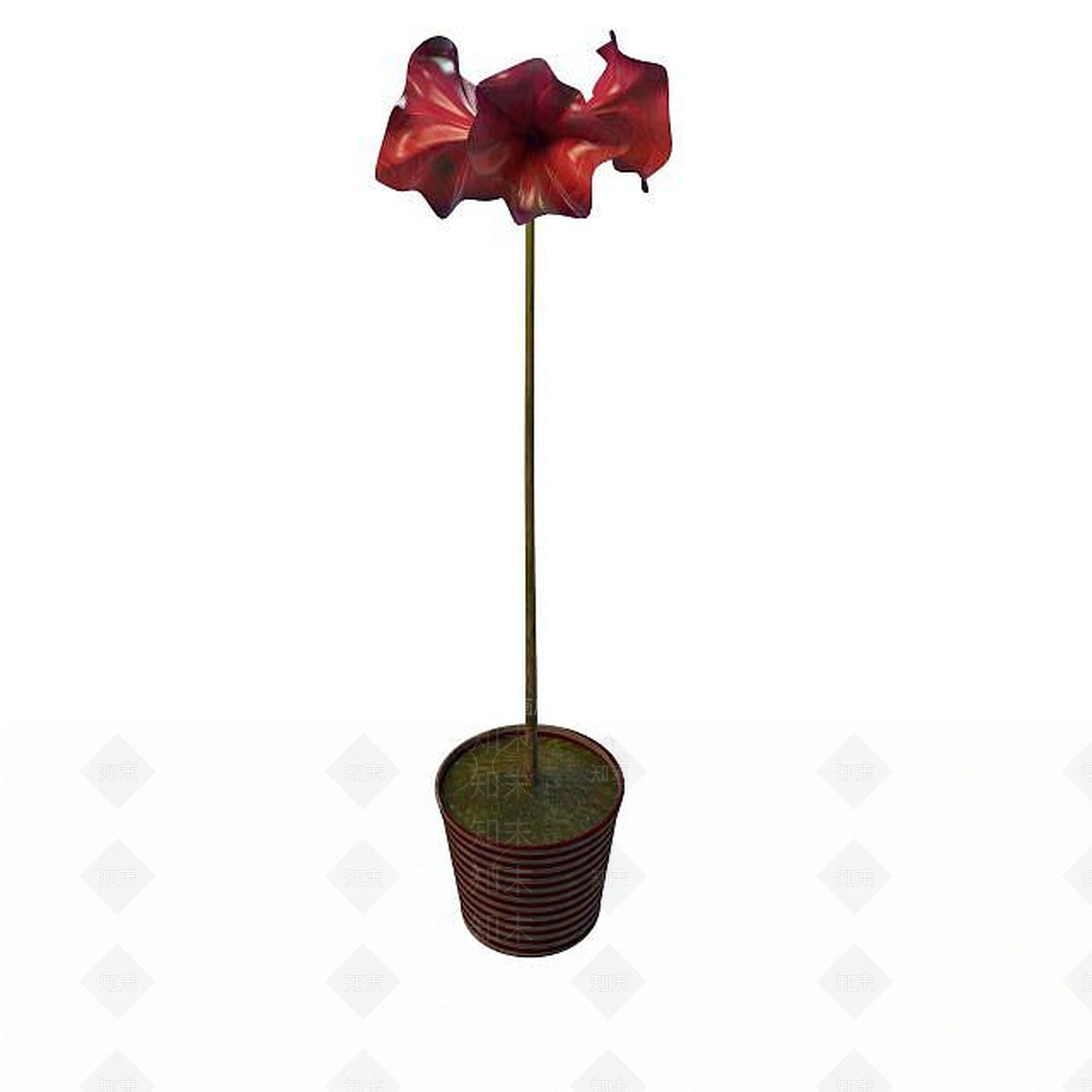 现代艺术仿真花3D模型下载【ID:1195487867】