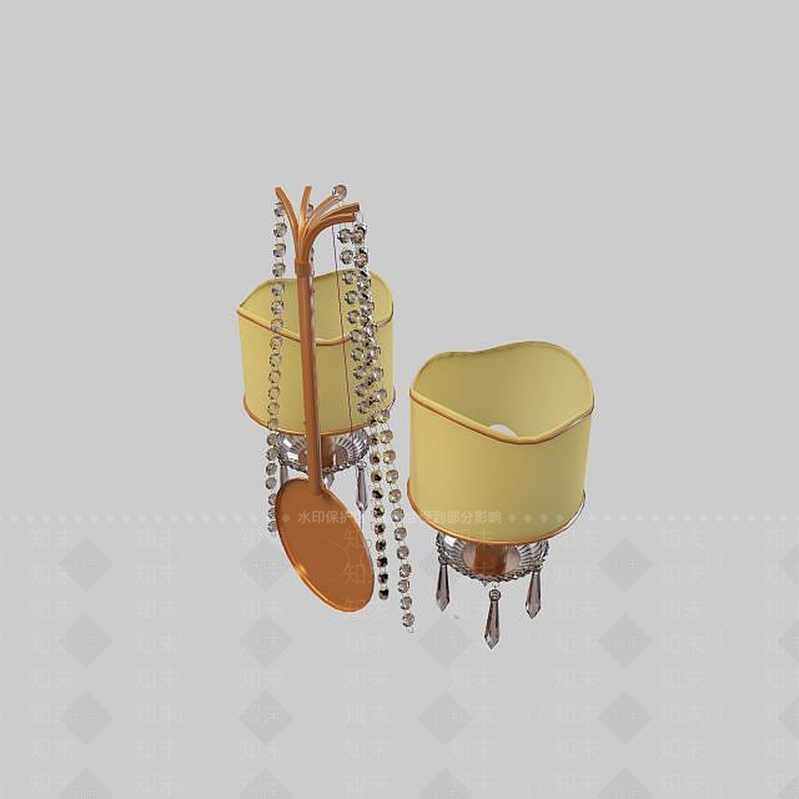 欧式古典欧式经典壁灯3D模型下载【ID:1195487868】