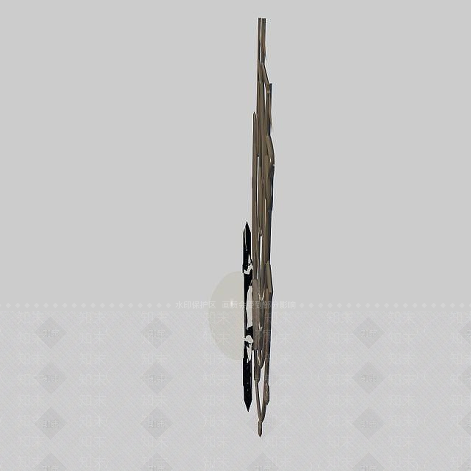 现代铁艺壁灯3D模型下载【ID:1195487981】
