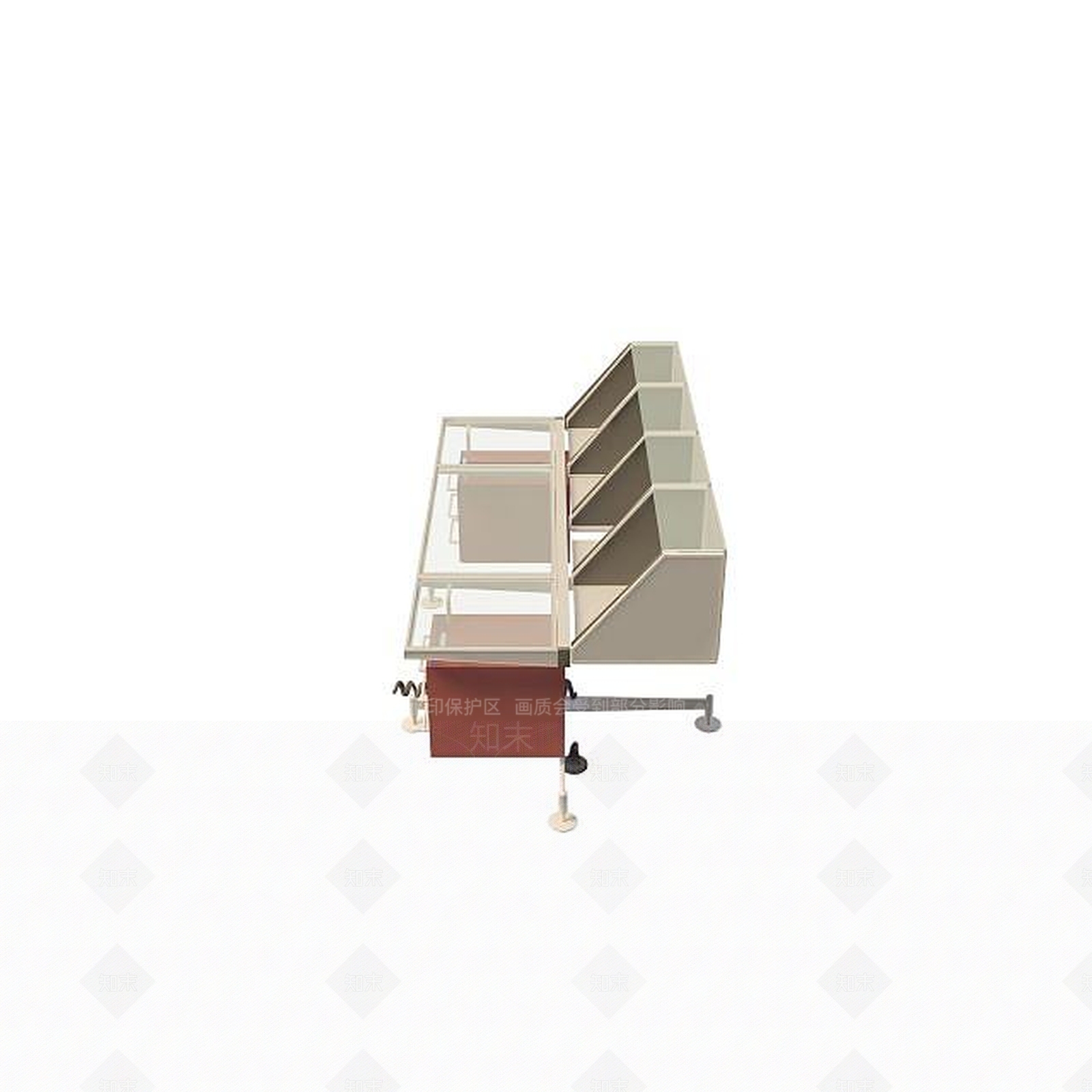 现代多功能办公桌3D模型下载【ID:1195488246】