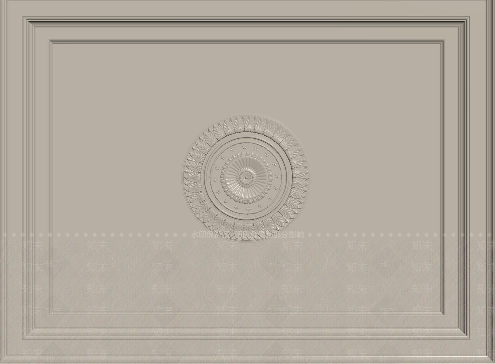 法式欧式吊顶SU模型下载【ID:1195489080】