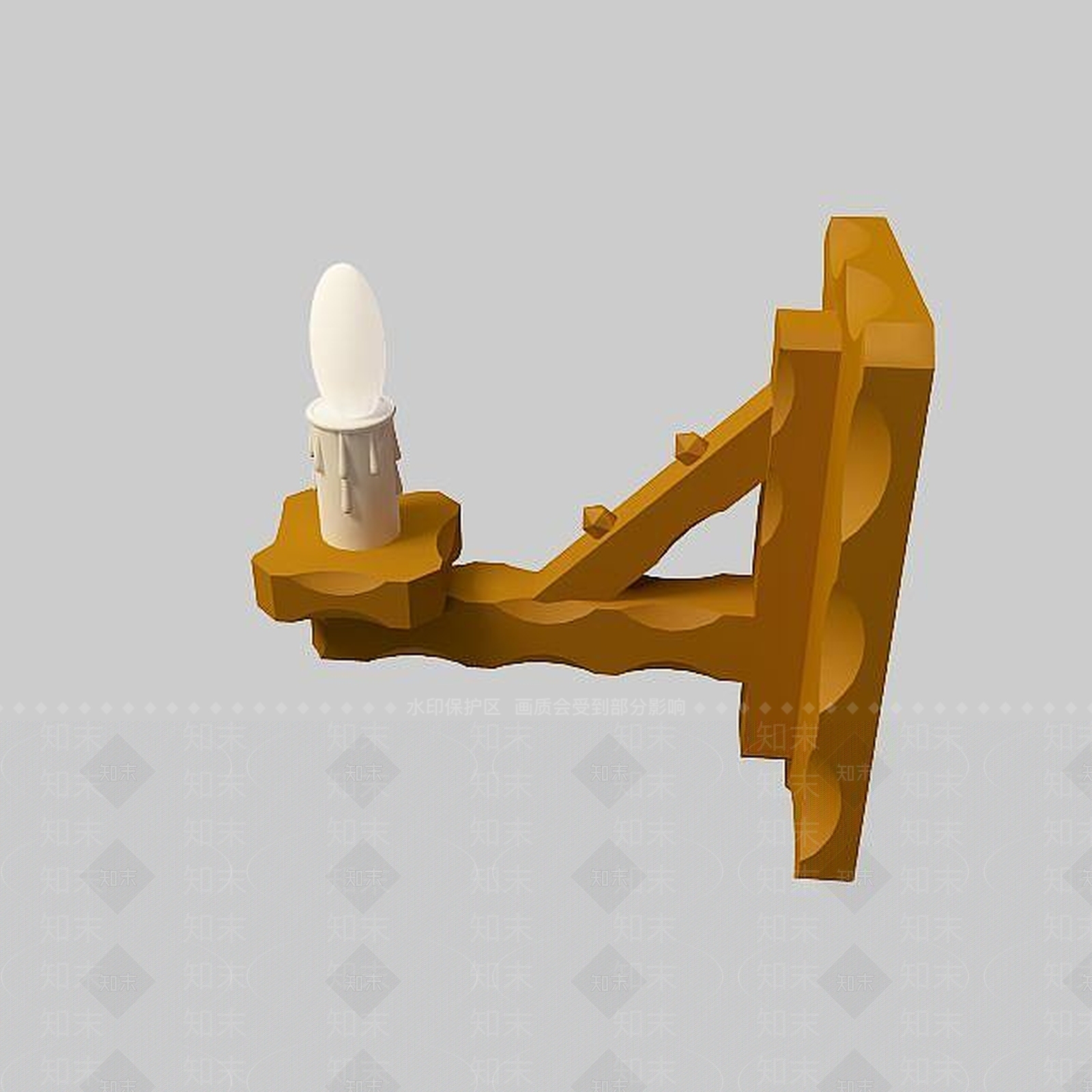 中式餐厅壁灯3D模型下载【ID:1195488982】