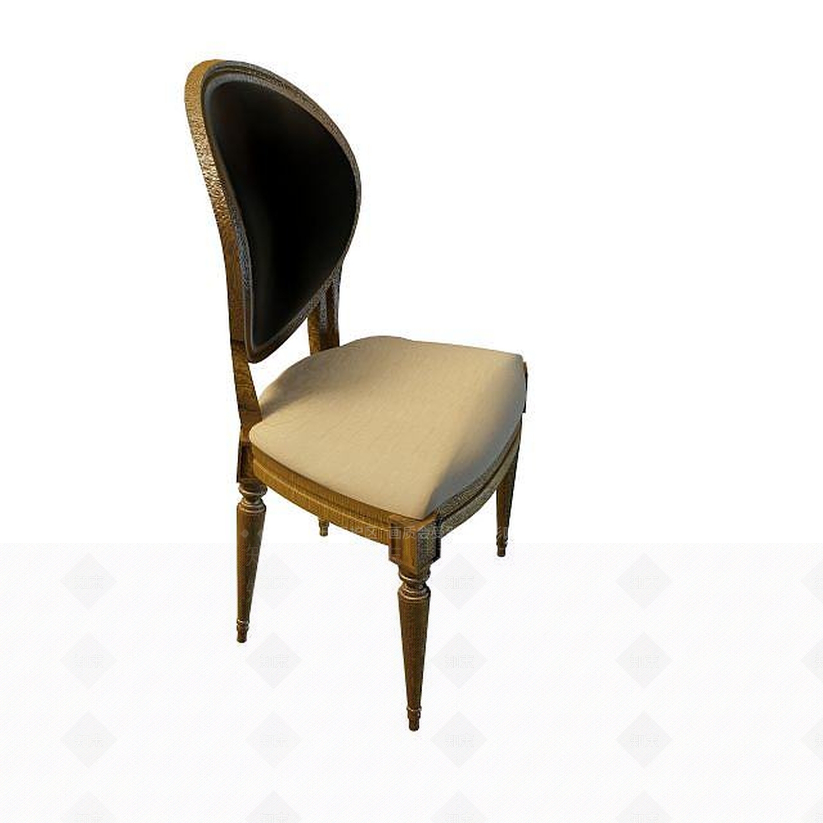 欧式古典欧式椅子3D模型下载【ID:1195489447】