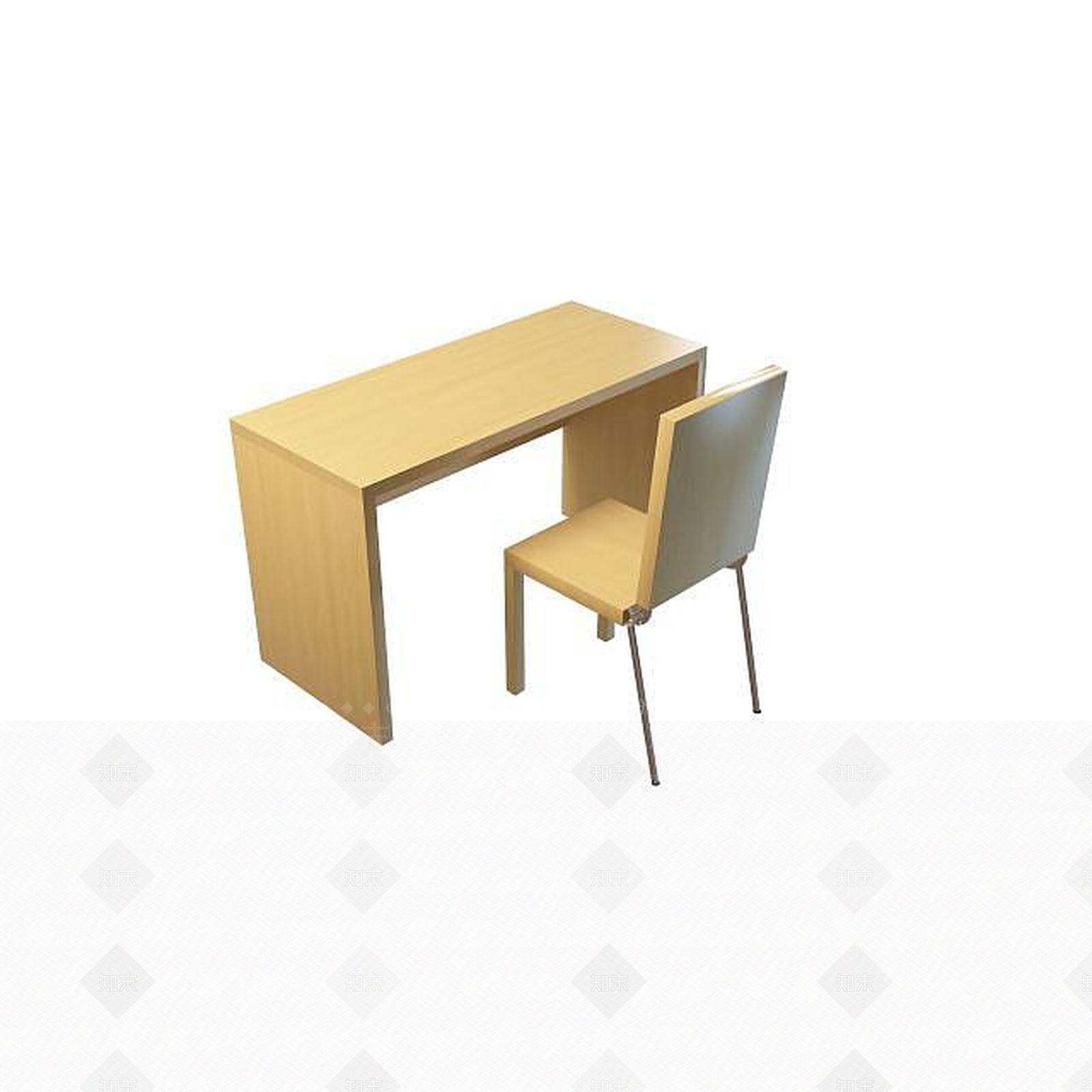 现代儿童书桌椅3D模型下载【ID:1195489550】