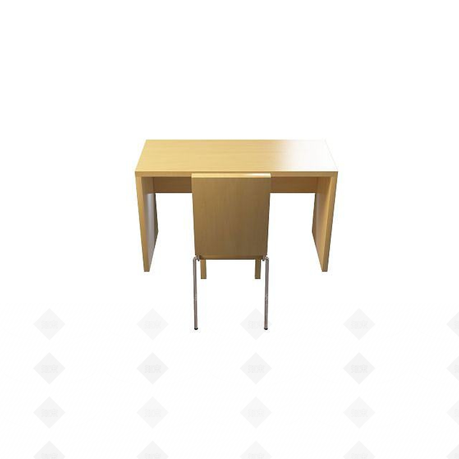 现代儿童书桌椅3D模型下载【ID:1195489550】