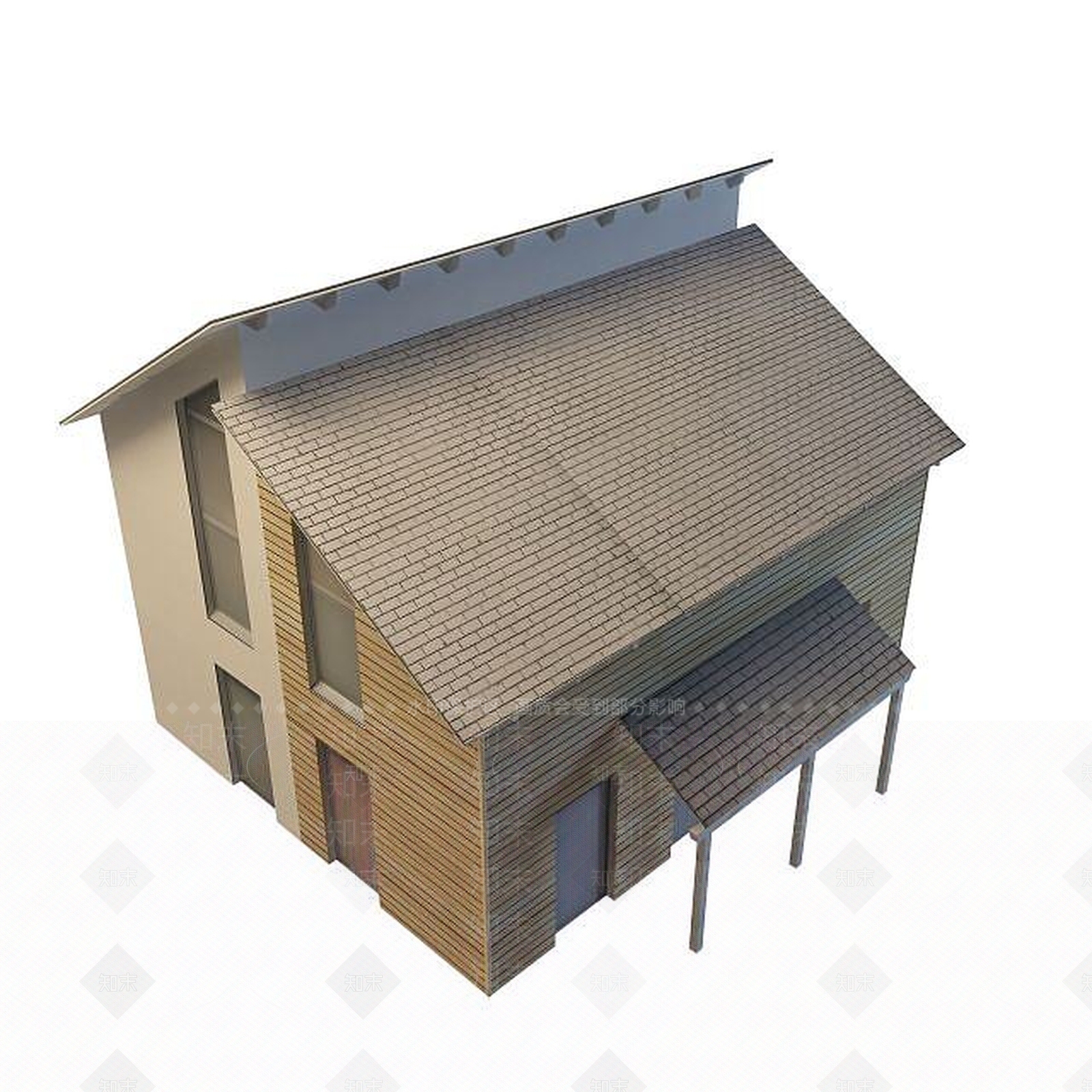 现代楼3D模型下载【ID:1195489791】