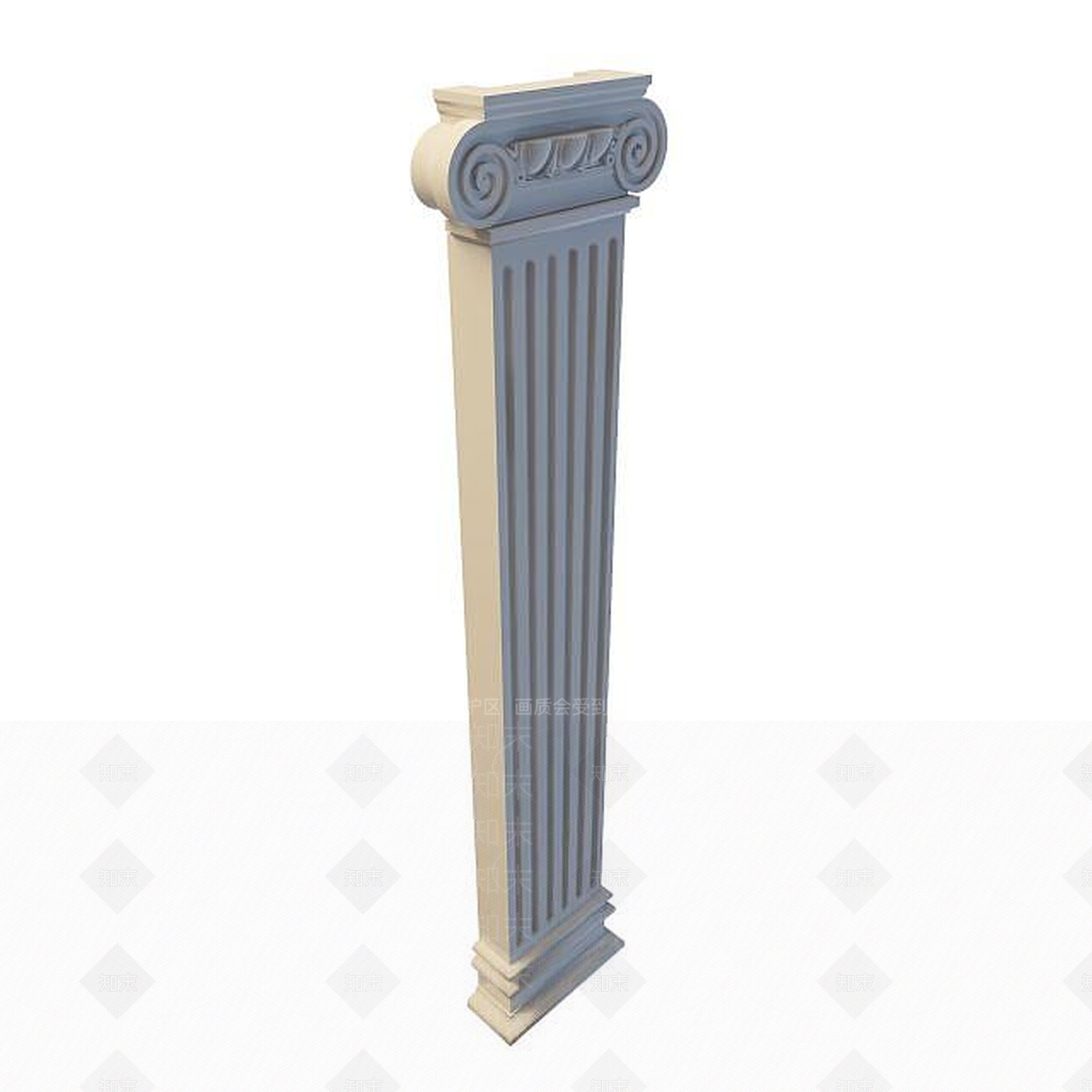 现代柱子3D模型下载【ID:1195489996】