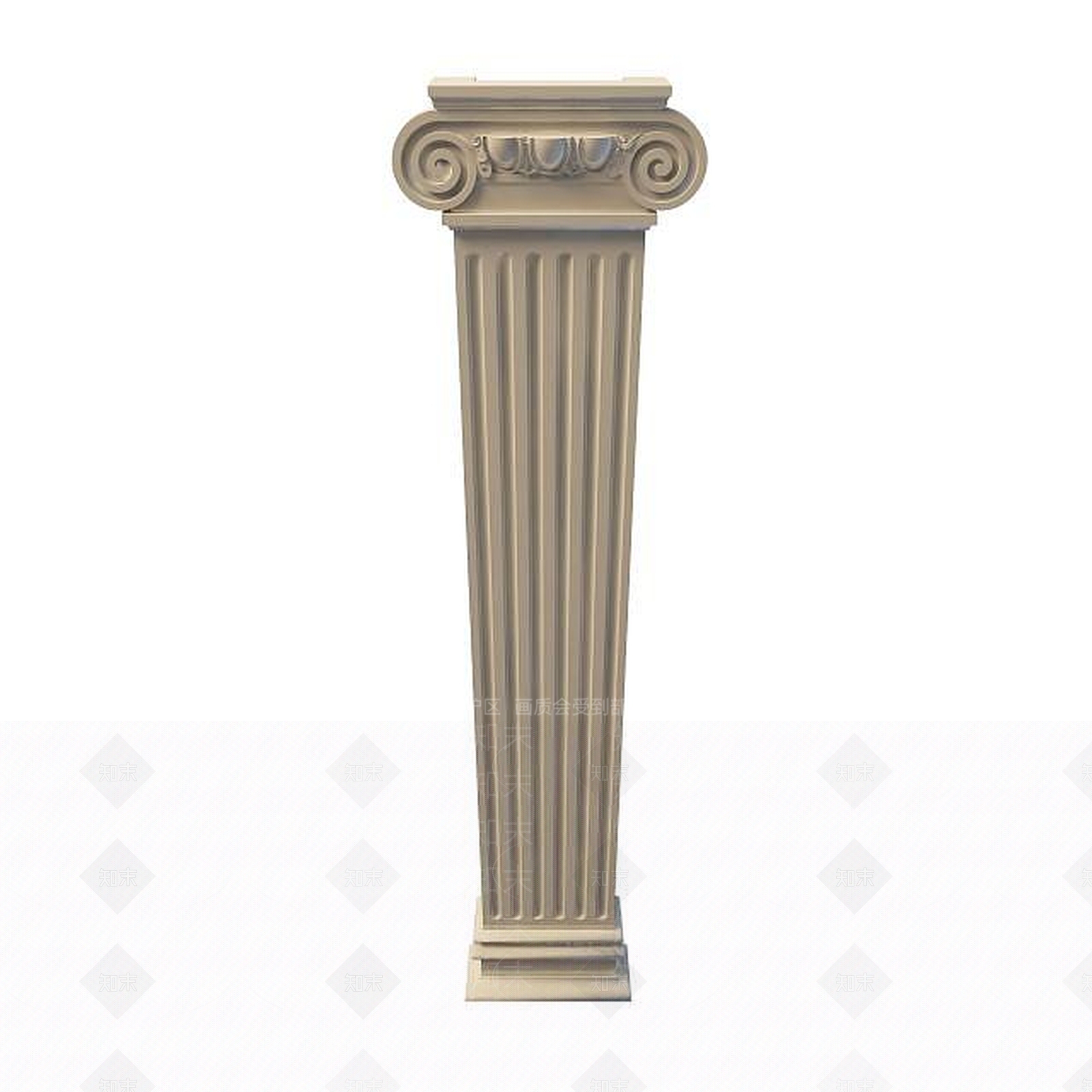 现代柱子3D模型下载【ID:1195489996】