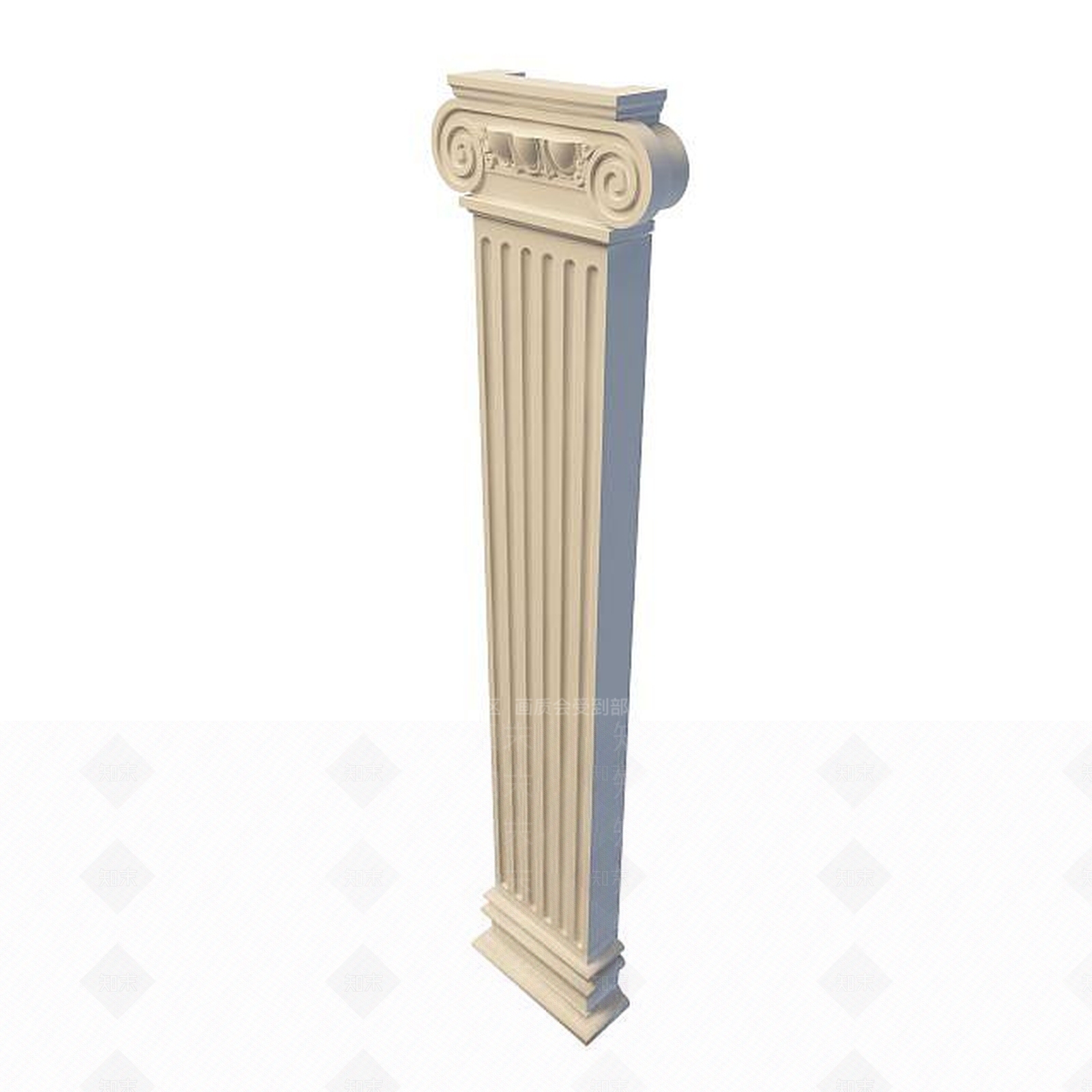 现代柱子3D模型下载【ID:1195489996】