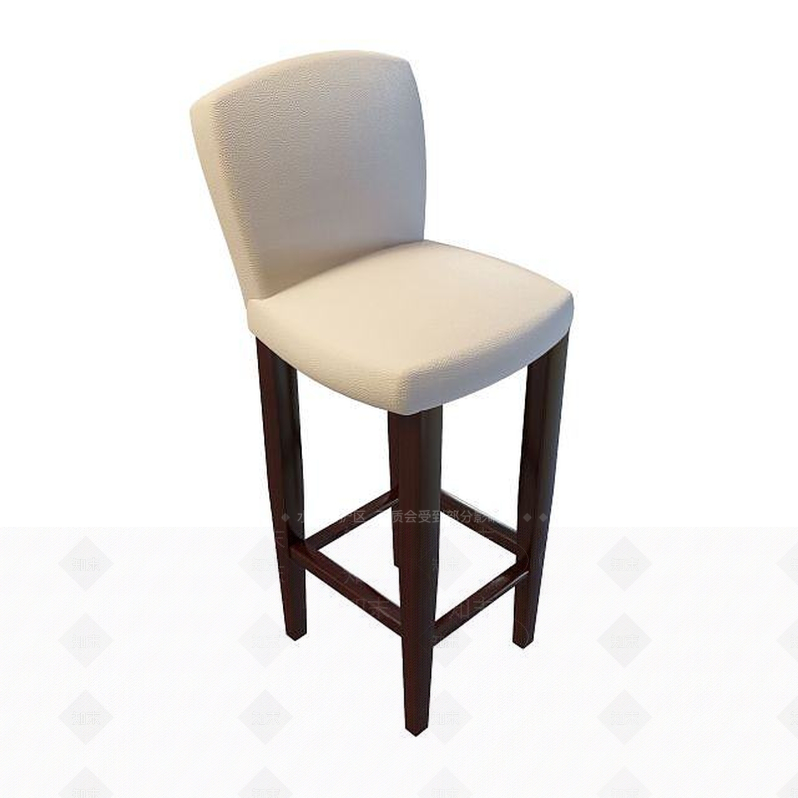 现代舒适高脚椅3D模型下载【ID:1195490321】
