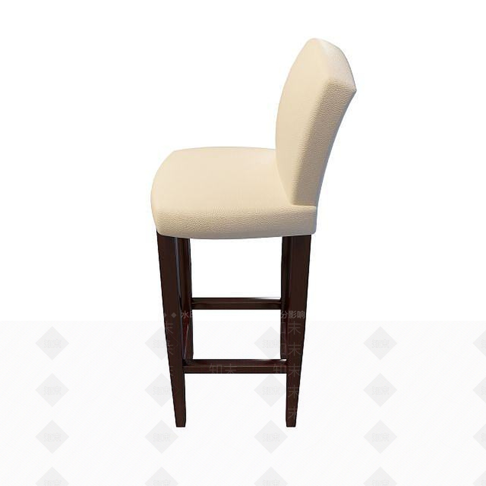 现代舒适高脚椅3D模型下载【ID:1195490321】