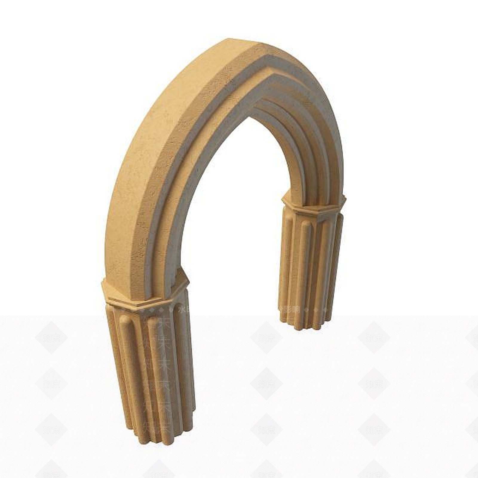 现代园林小品3D模型下载【ID:1195491215】