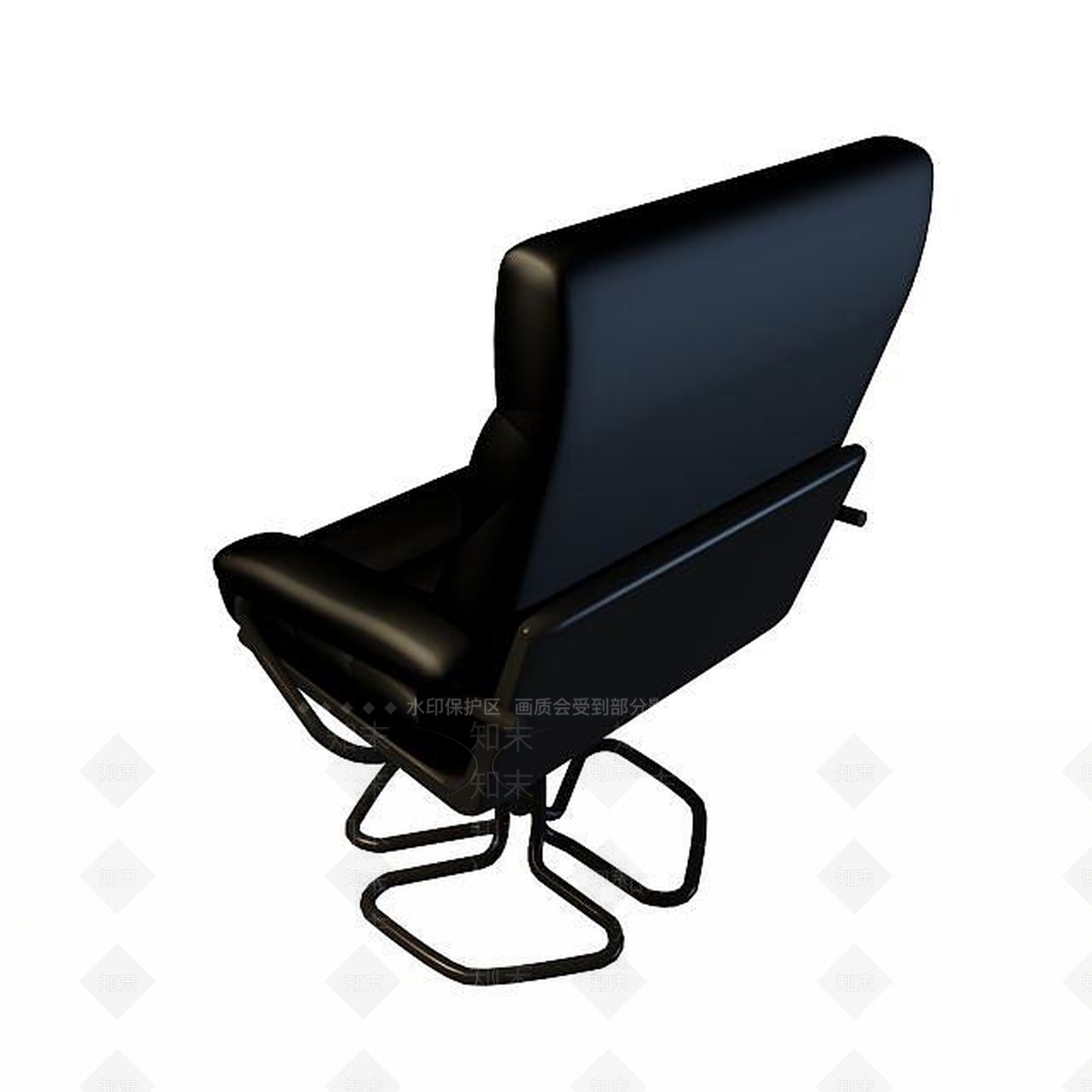现代皮质班椅3D模型下载【ID:1195491884】