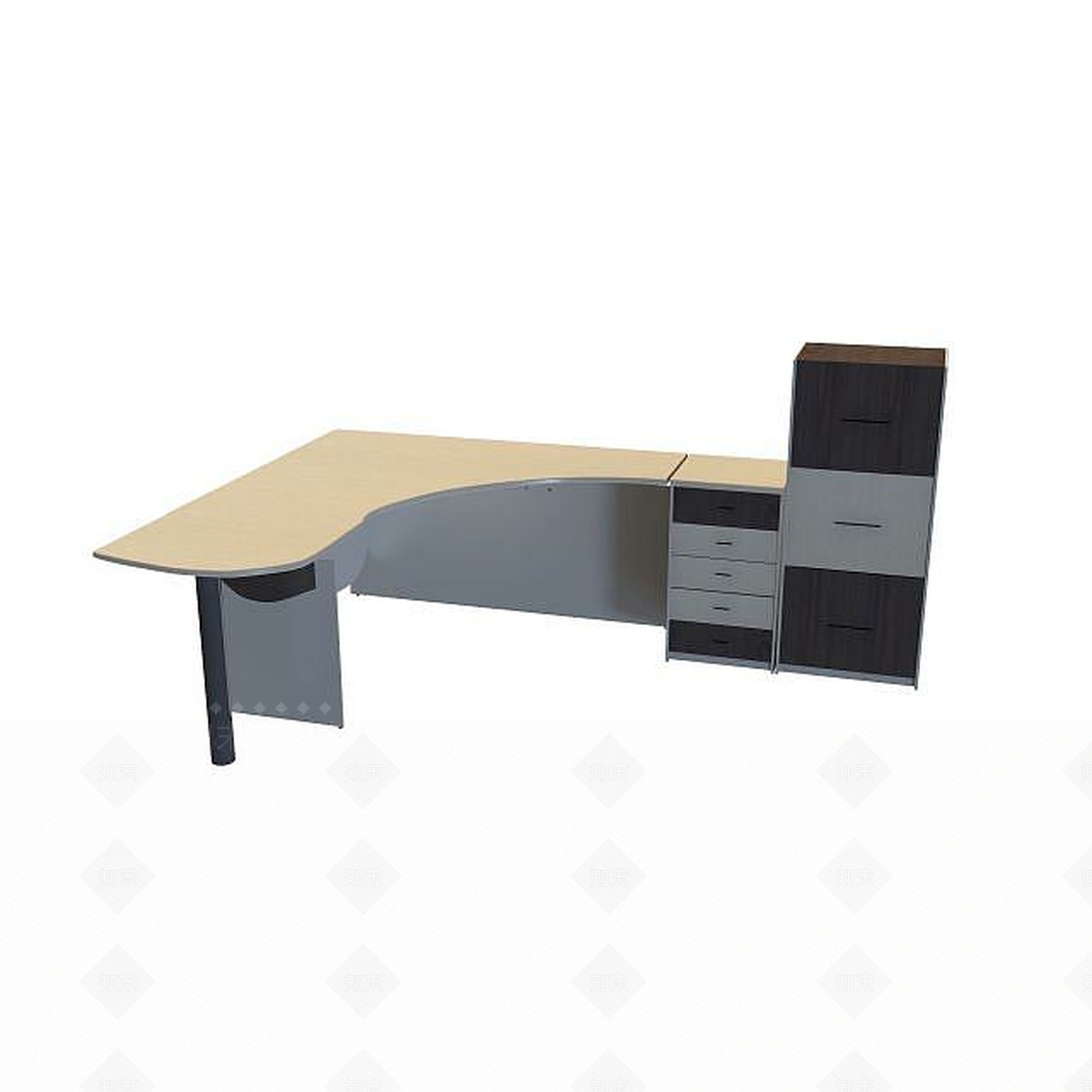 现代多功能办公桌3D模型下载【ID:1195492089】