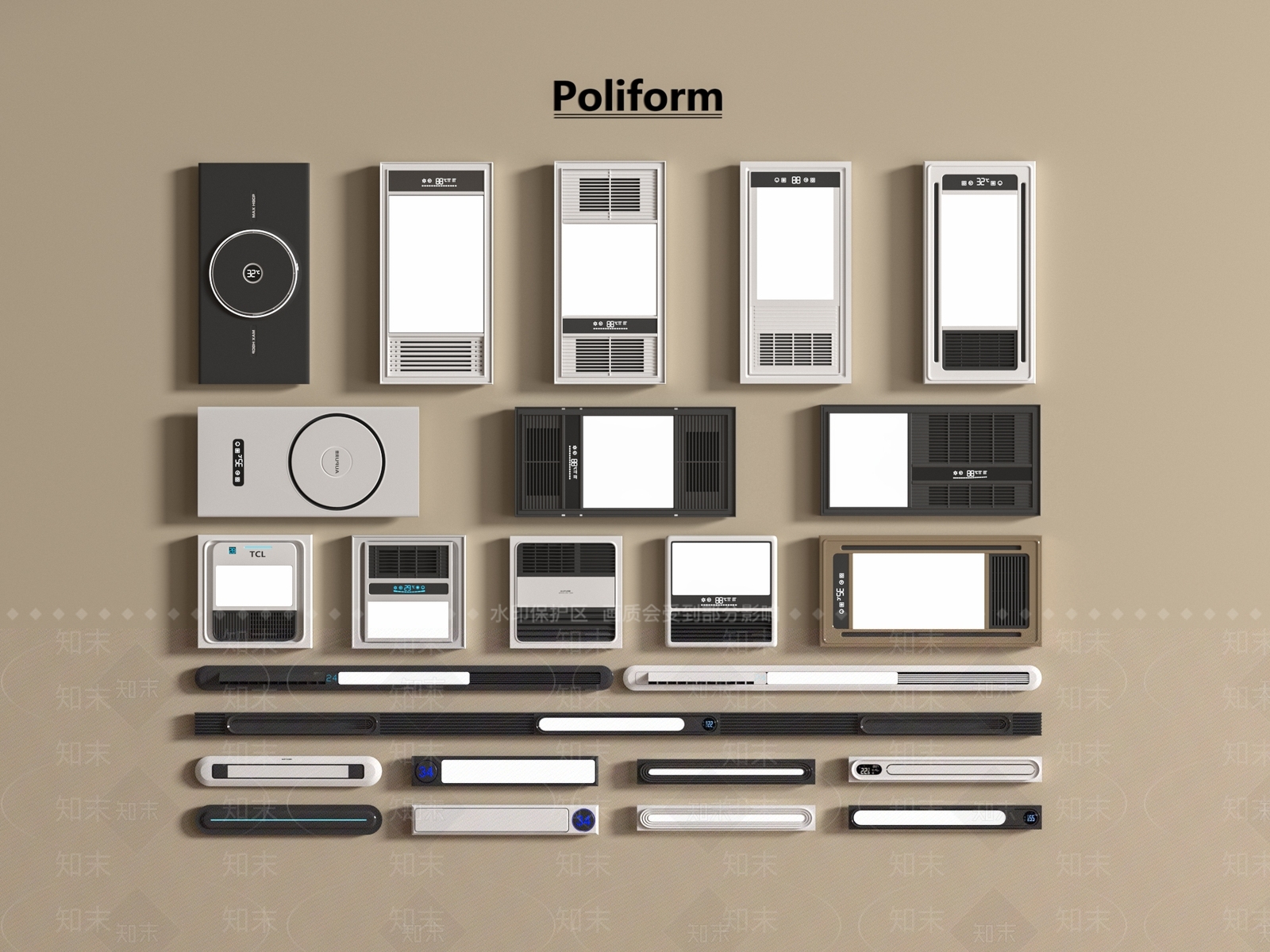 浴霸3D模型下载【ID:1195493787】