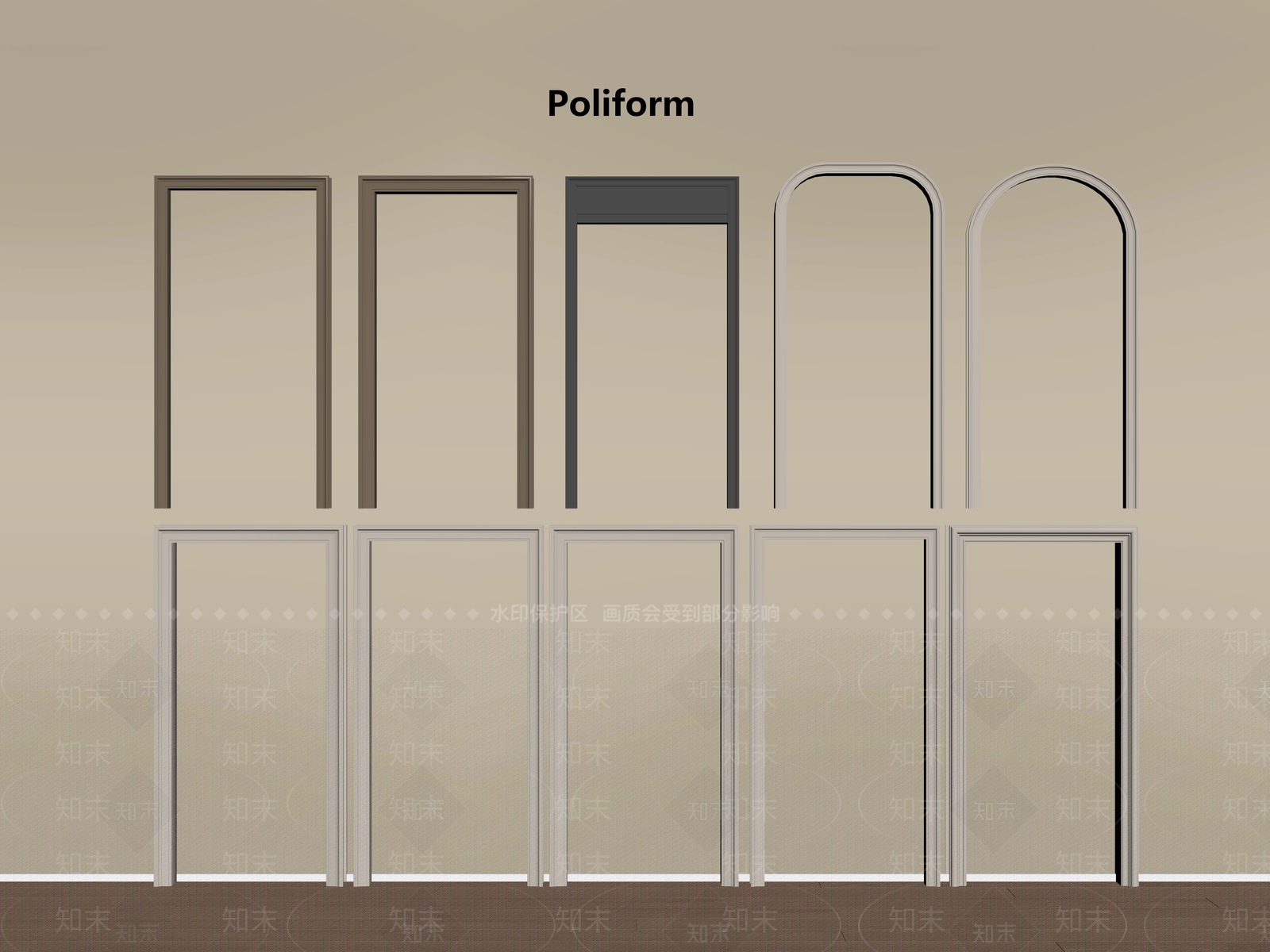 现代门套SU模型下载【ID:1195494768】