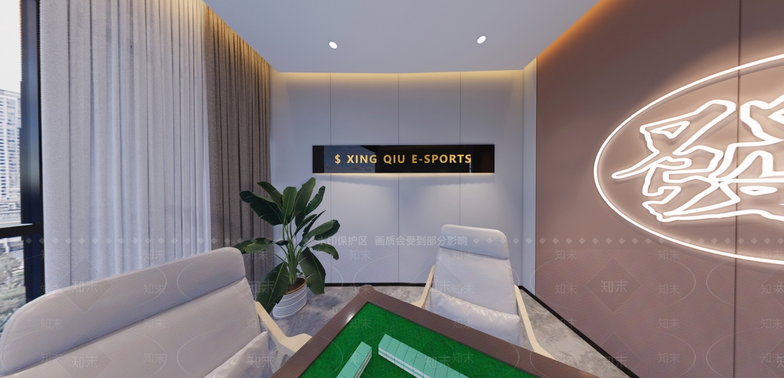 现代简约棋牌室SU模型下载【ID:1195497558】