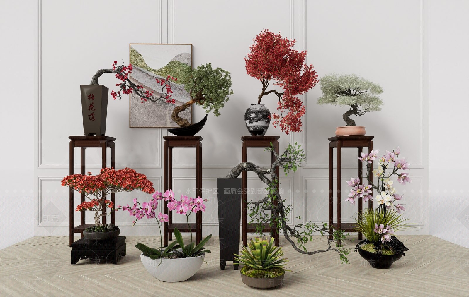盆栽SU模型下载【ID:1195503135】