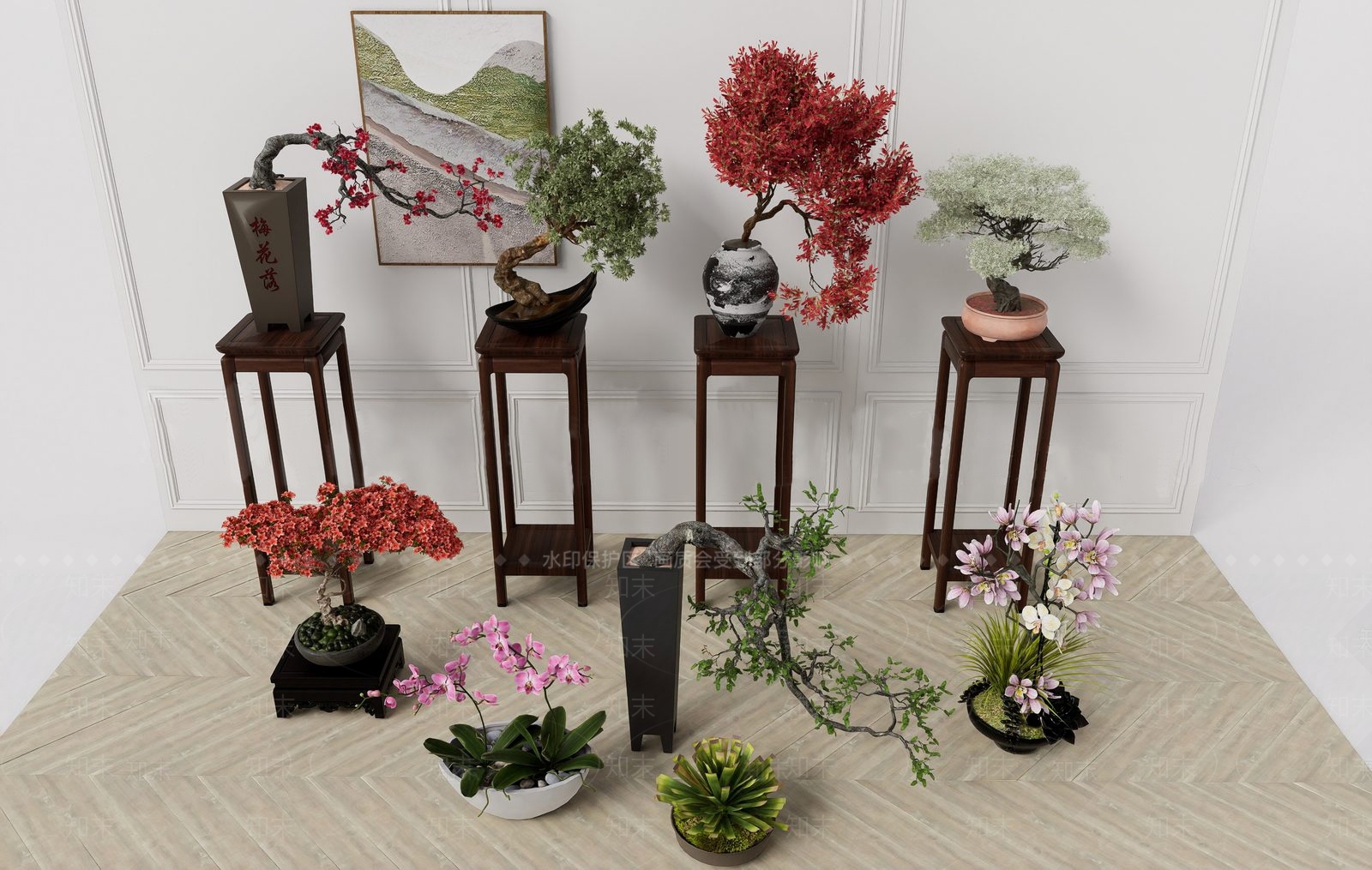 盆栽SU模型下载【ID:1195503135】