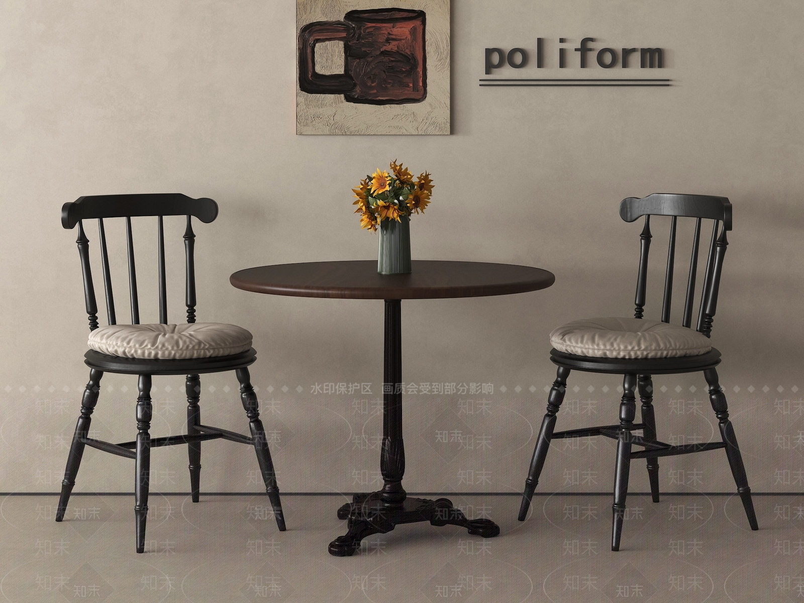 法式休闲椅SU模型下载【ID:1195508576】