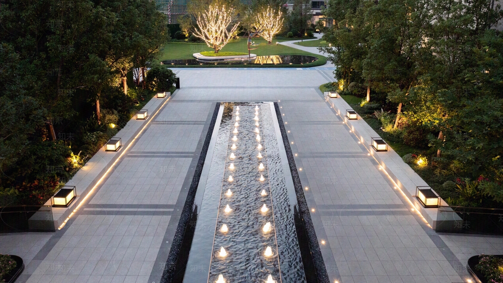 现代小区外景贴图下载【ID:1195509019】