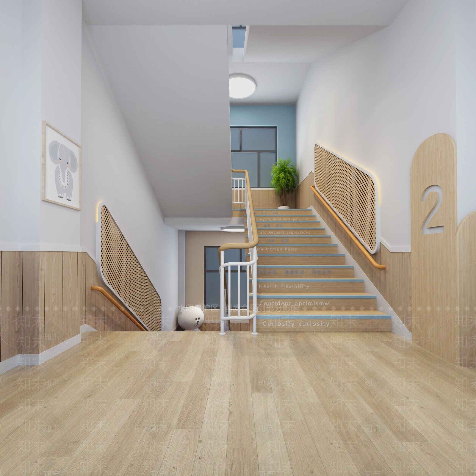 现代幼儿园3D模型下载【ID:1195512094】