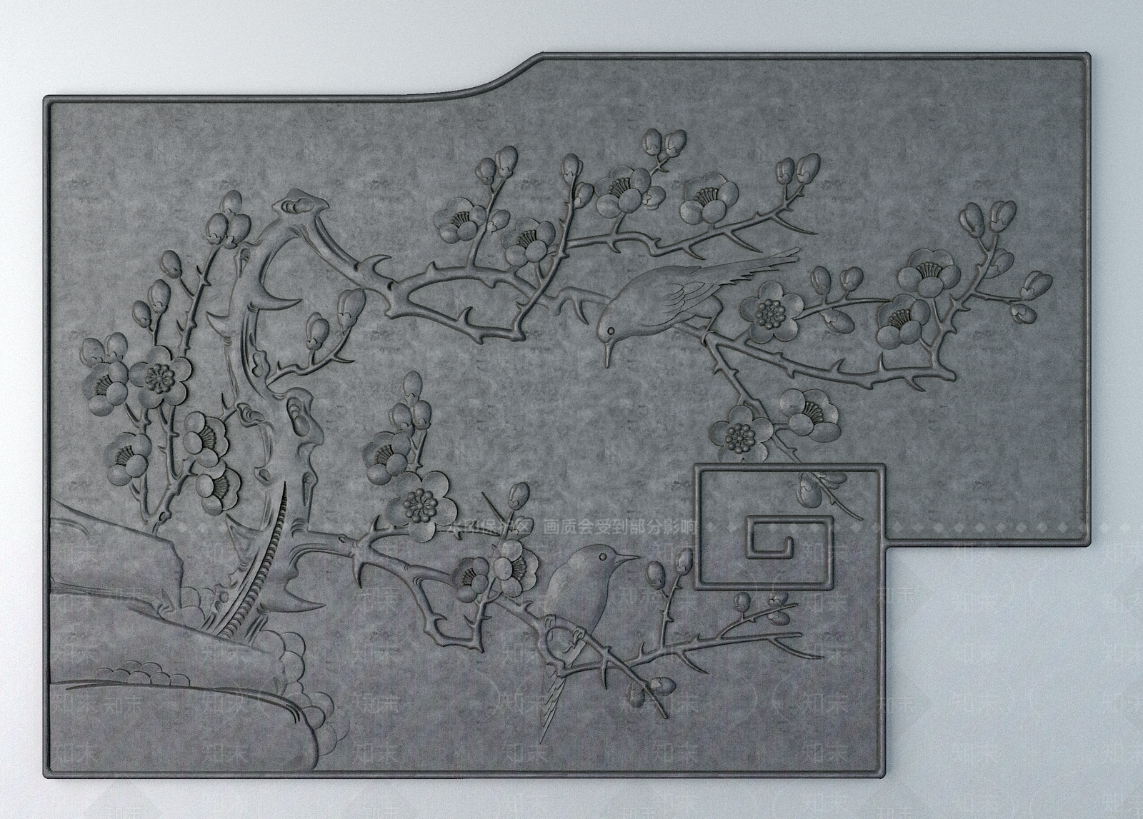 新中式中式雕花3D模型下载【ID:1195514118】