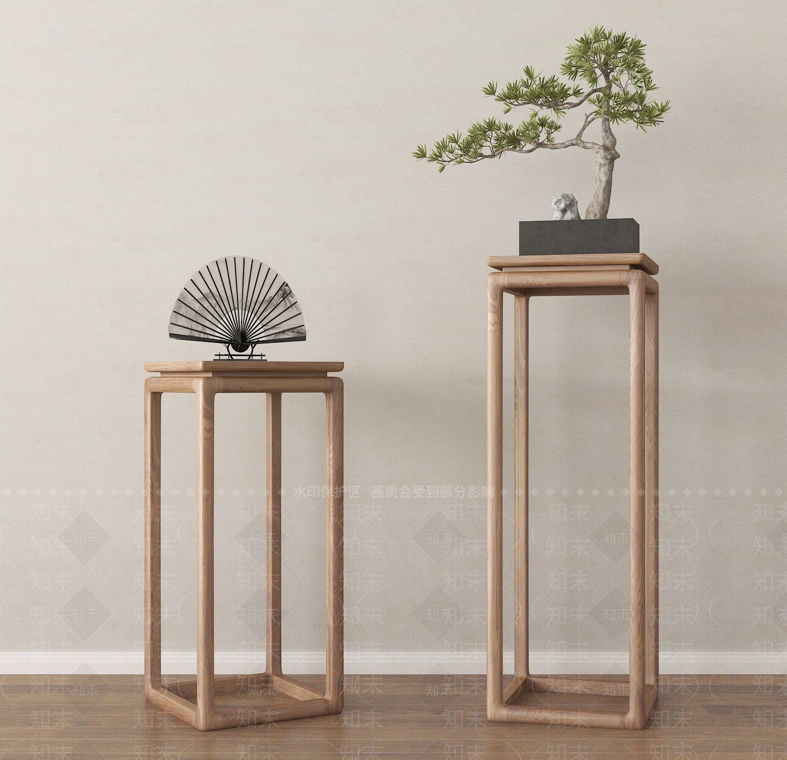 新中式花几SU模型下载【ID:1195517072】