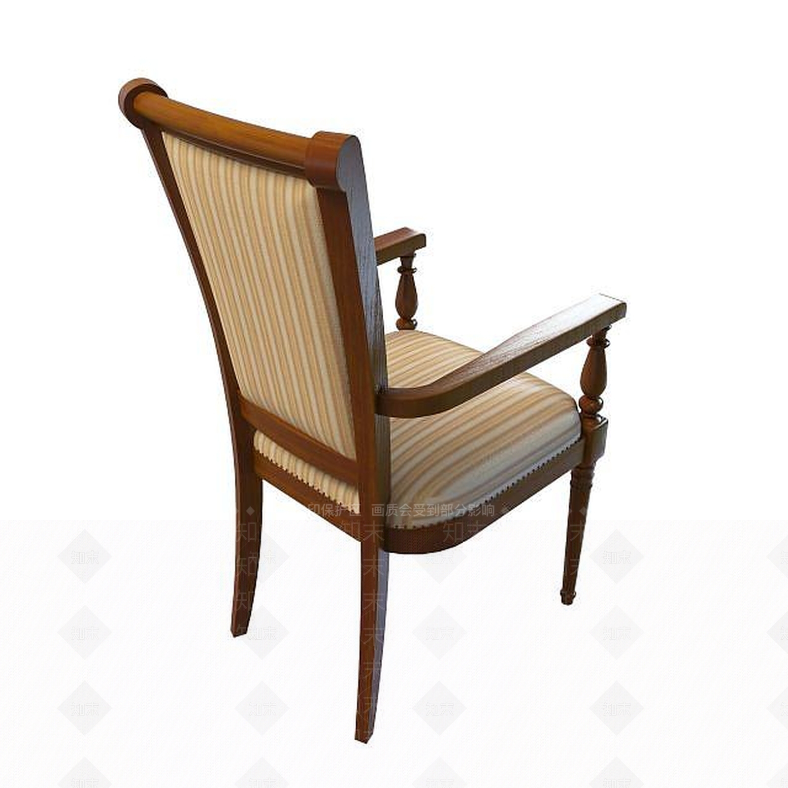中式复古中式椅3D模型下载【ID:1195517132】