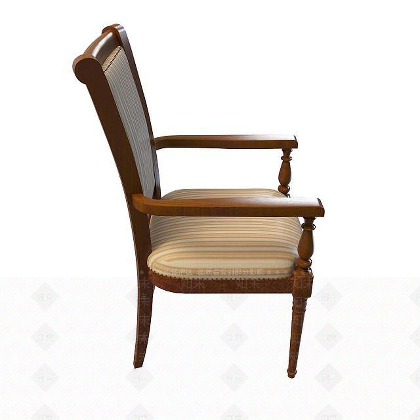 中式复古中式椅3D模型下载【ID:1195517132】